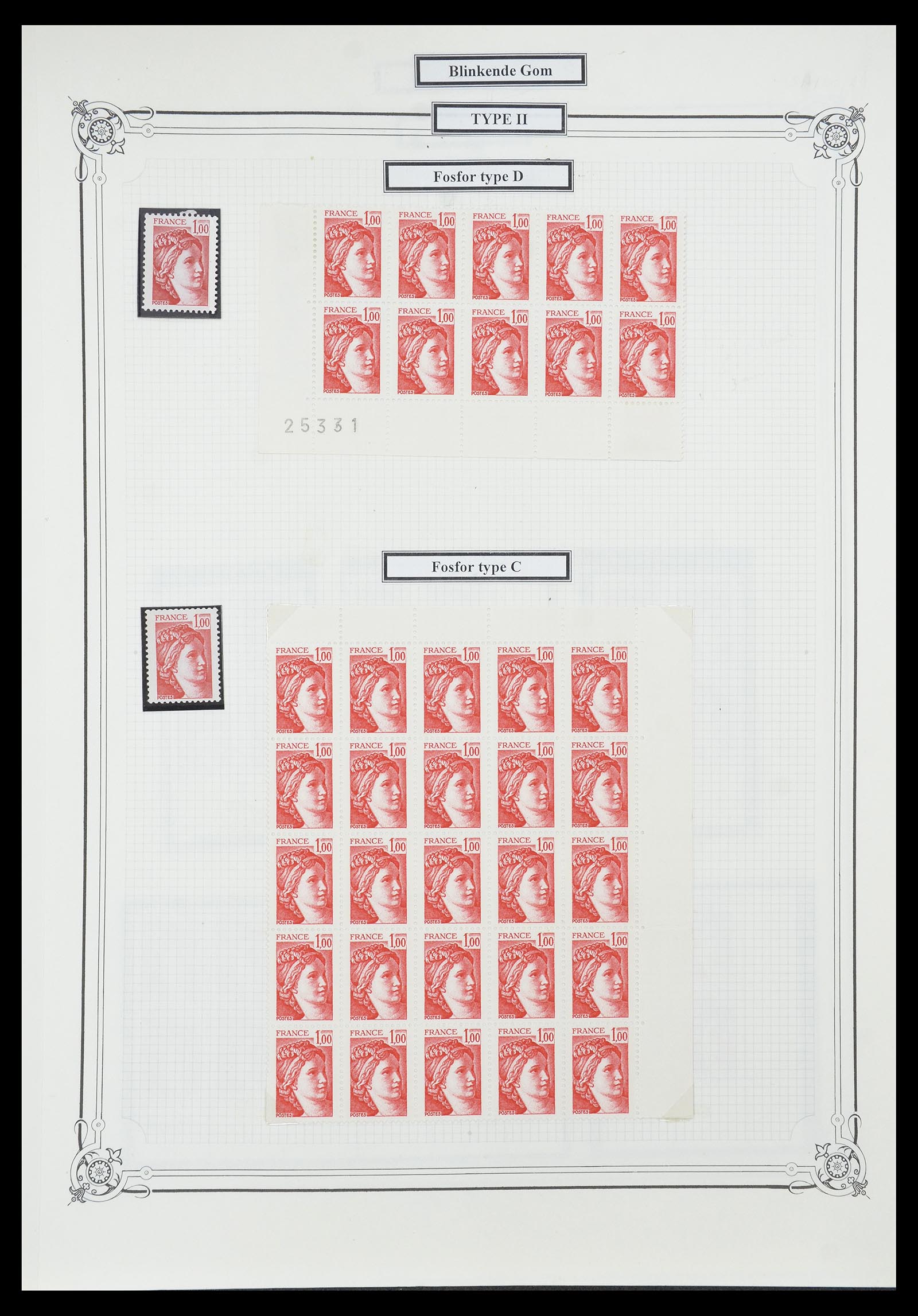 34654 601 - Postzegelverzameling 34654 Frankrijk 1938-1981.