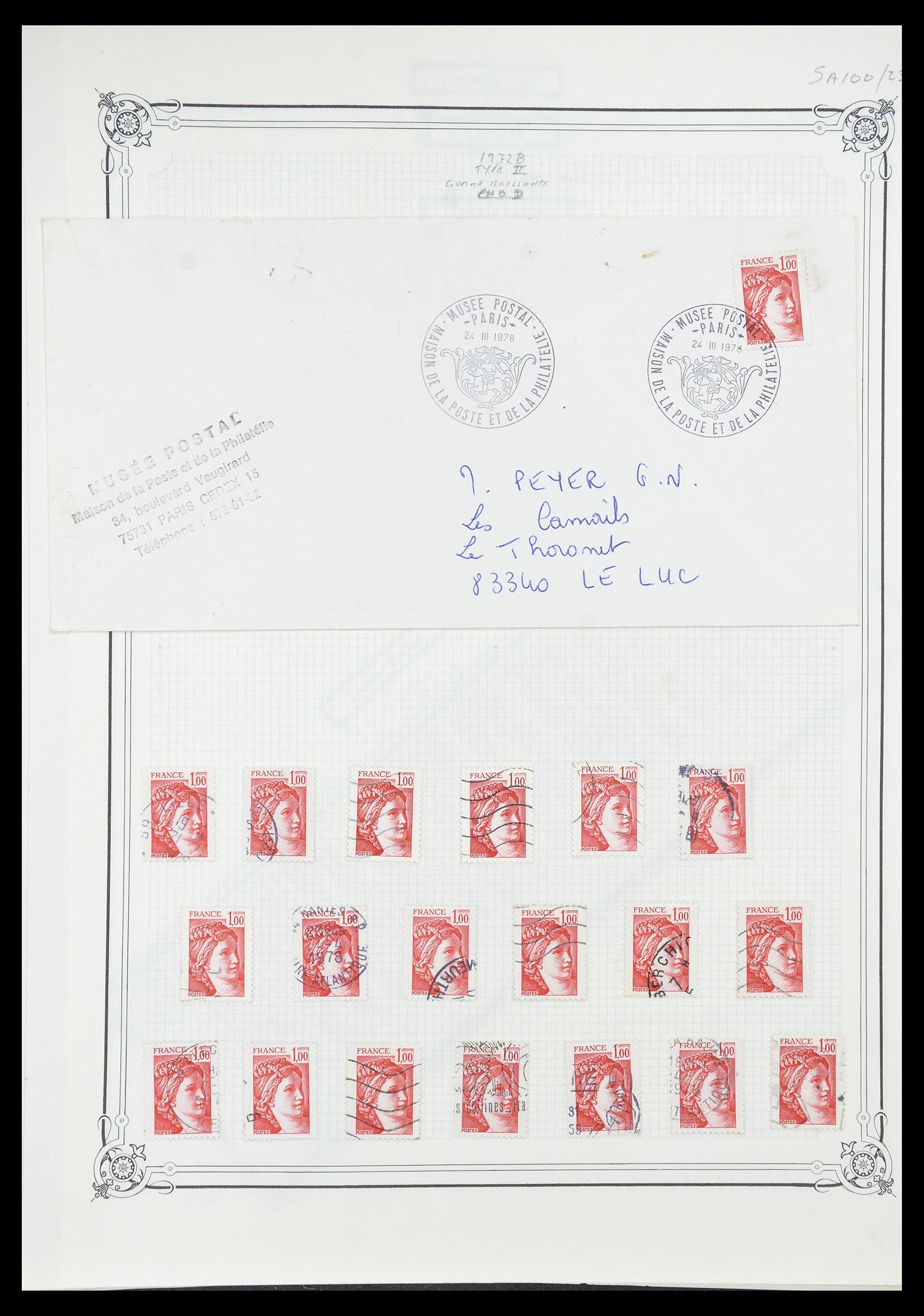 34654 607 - Postzegelverzameling 34654 Frankrijk 1938-1981.