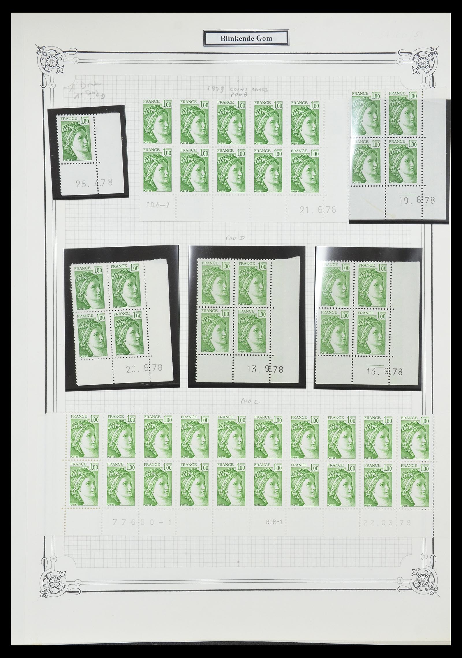 34654 614 - Postzegelverzameling 34654 Frankrijk 1938-1981.