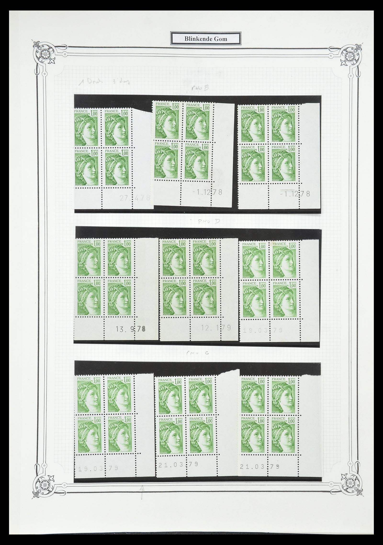34654 615 - Postzegelverzameling 34654 Frankrijk 1938-1981.
