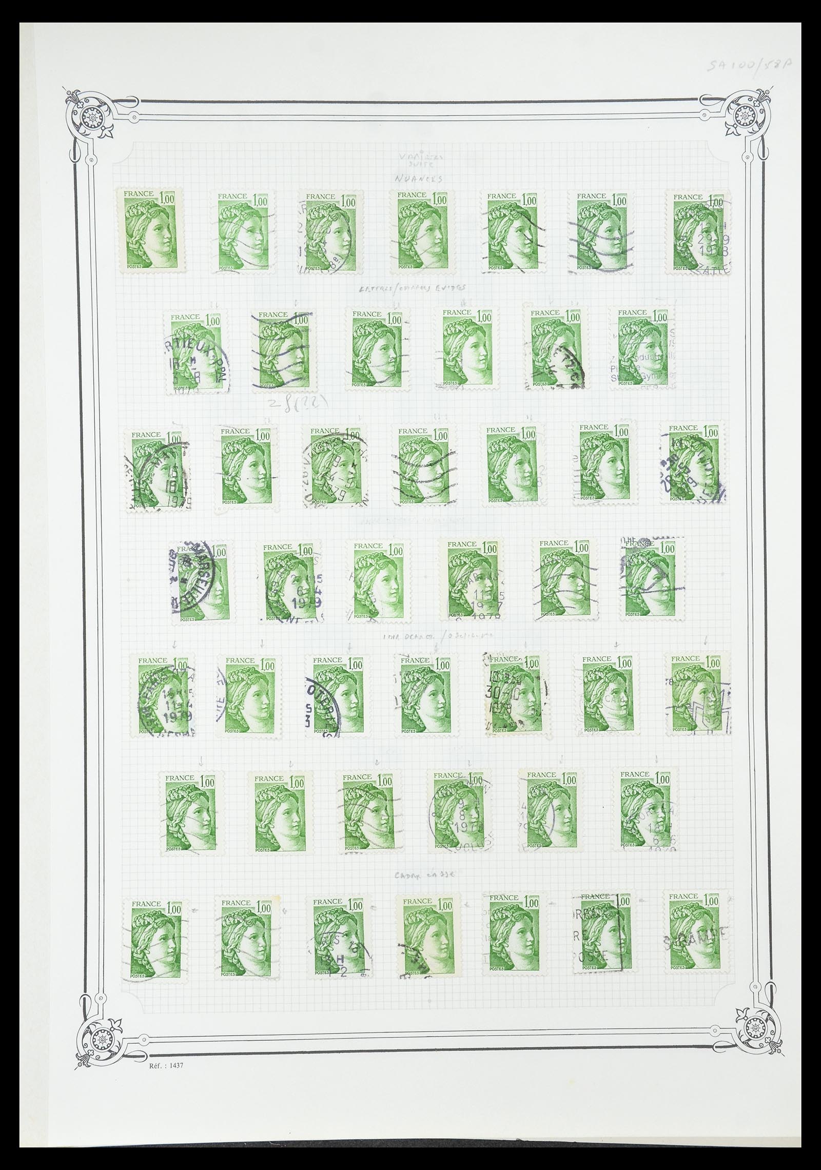 34654 621 - Postzegelverzameling 34654 Frankrijk 1938-1981.