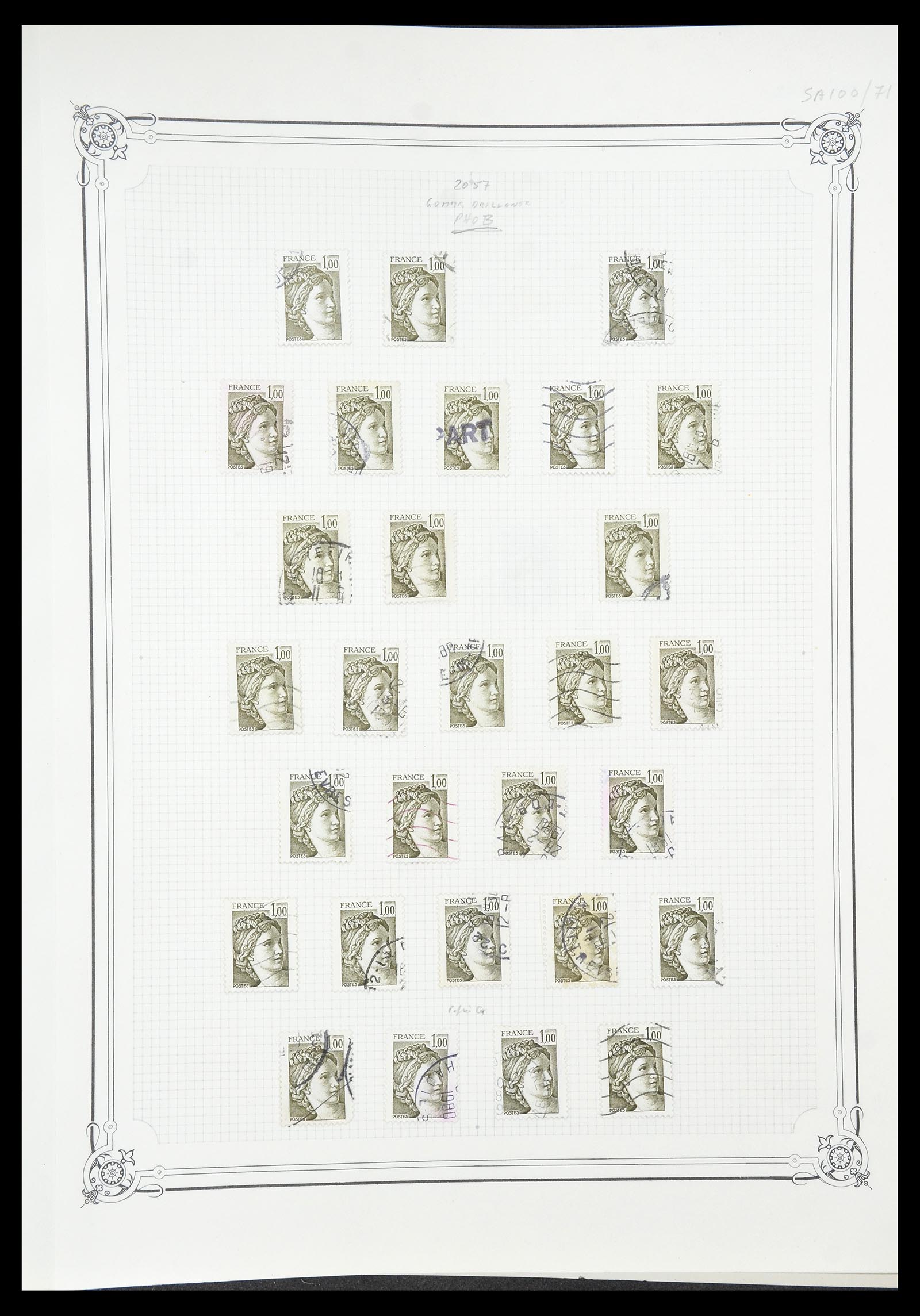 34654 631 - Postzegelverzameling 34654 Frankrijk 1938-1981.