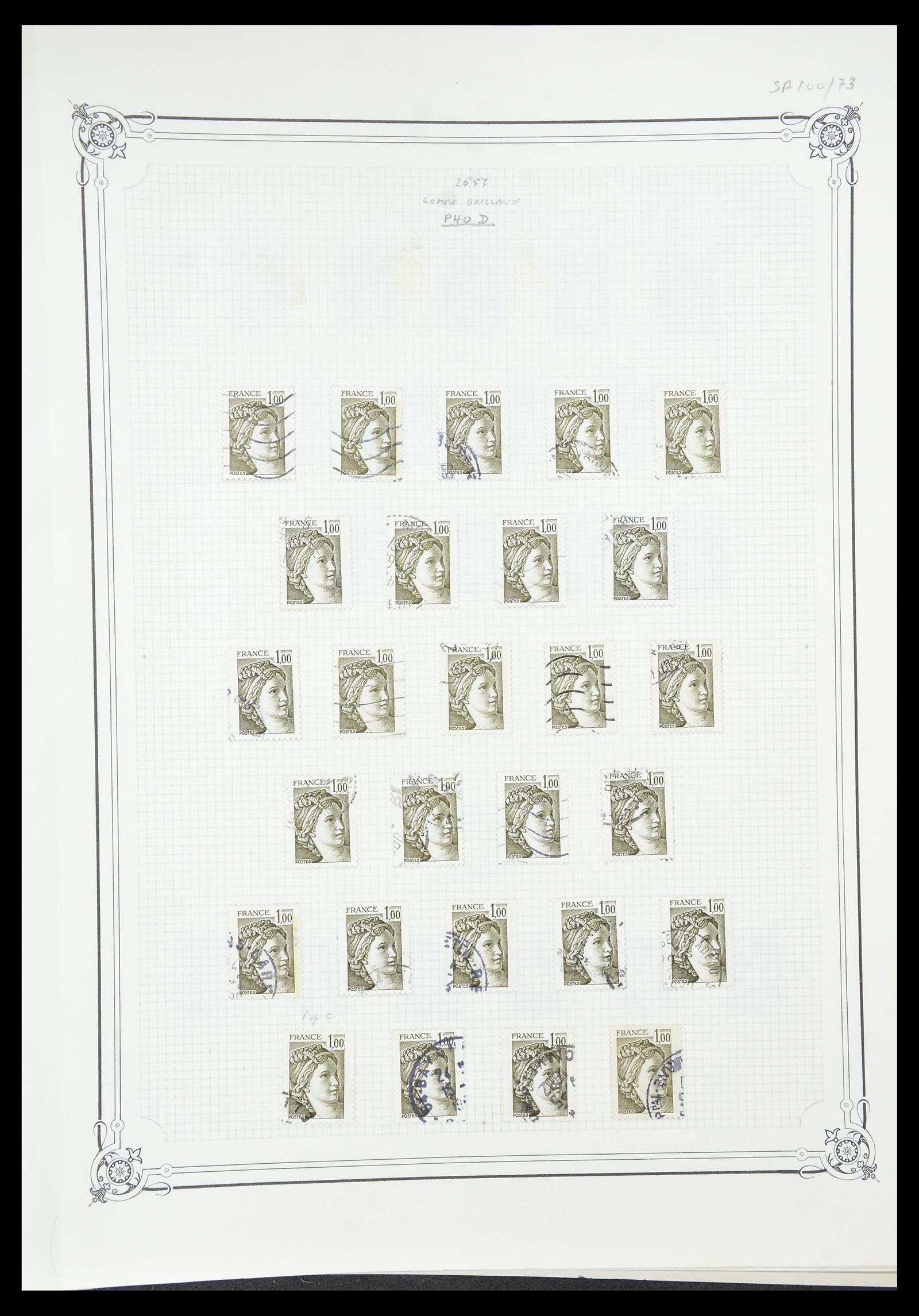 34654 632 - Postzegelverzameling 34654 Frankrijk 1938-1981.