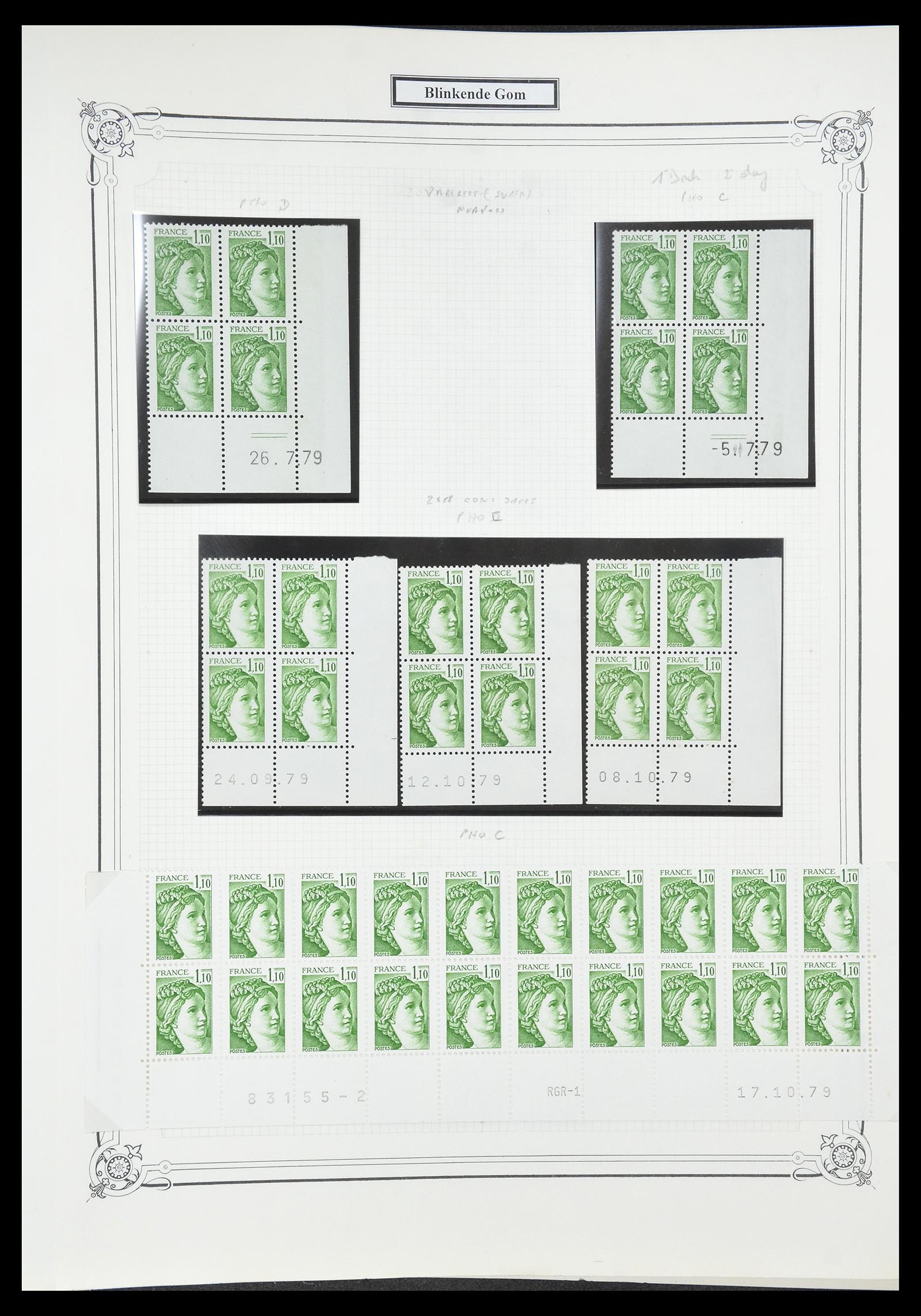 34654 637 - Postzegelverzameling 34654 Frankrijk 1938-1981.