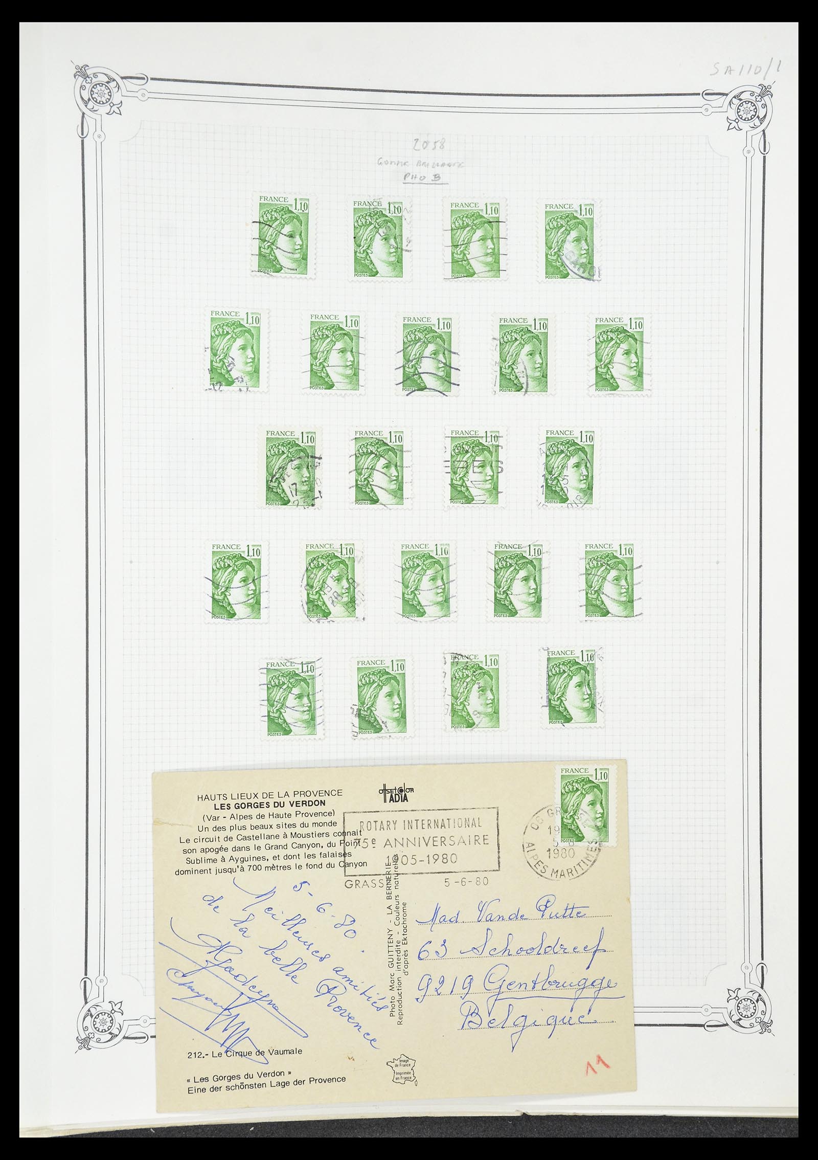 34654 643 - Postzegelverzameling 34654 Frankrijk 1938-1981.