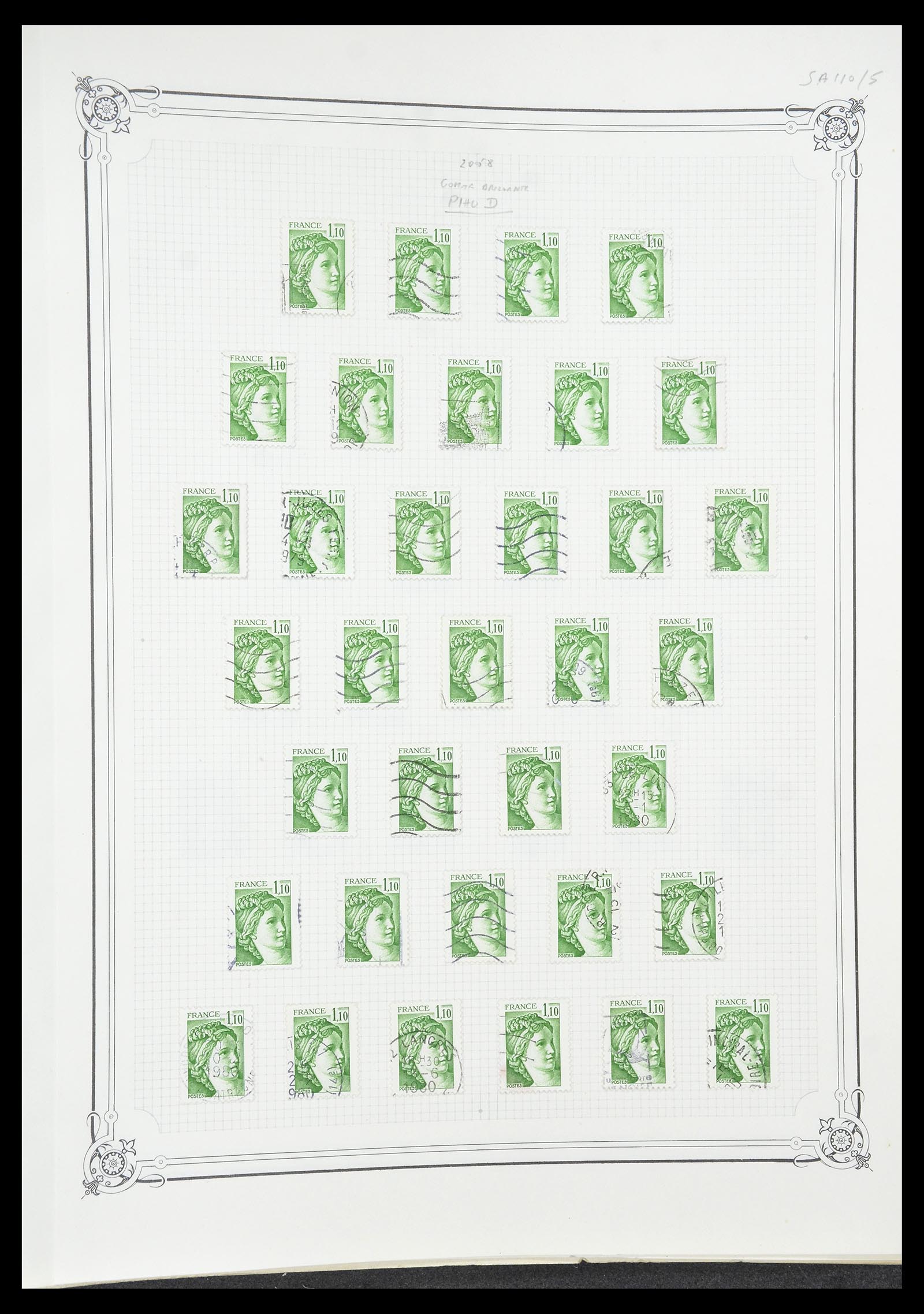 34654 645 - Postzegelverzameling 34654 Frankrijk 1938-1981.