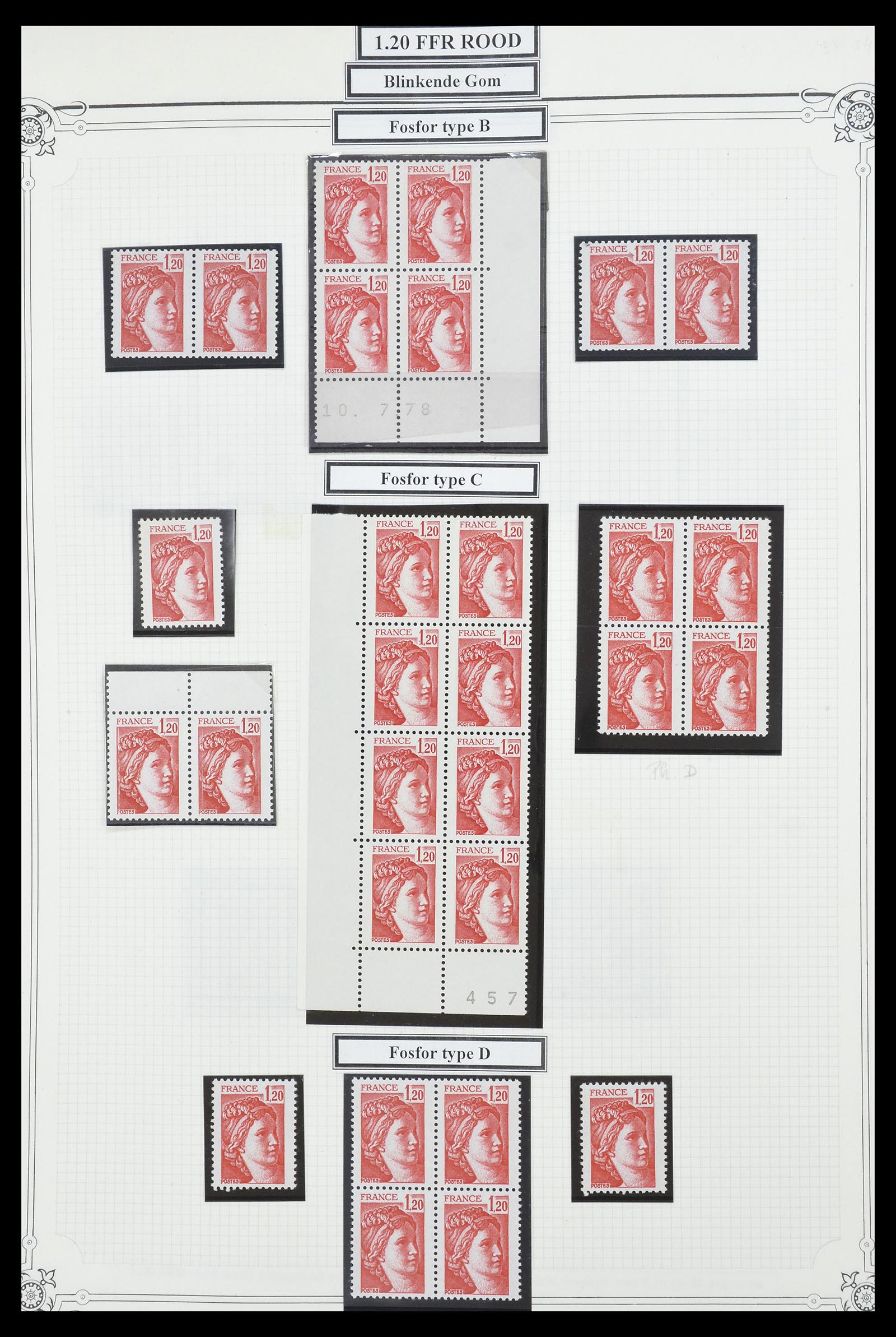 34654 648 - Postzegelverzameling 34654 Frankrijk 1938-1981.