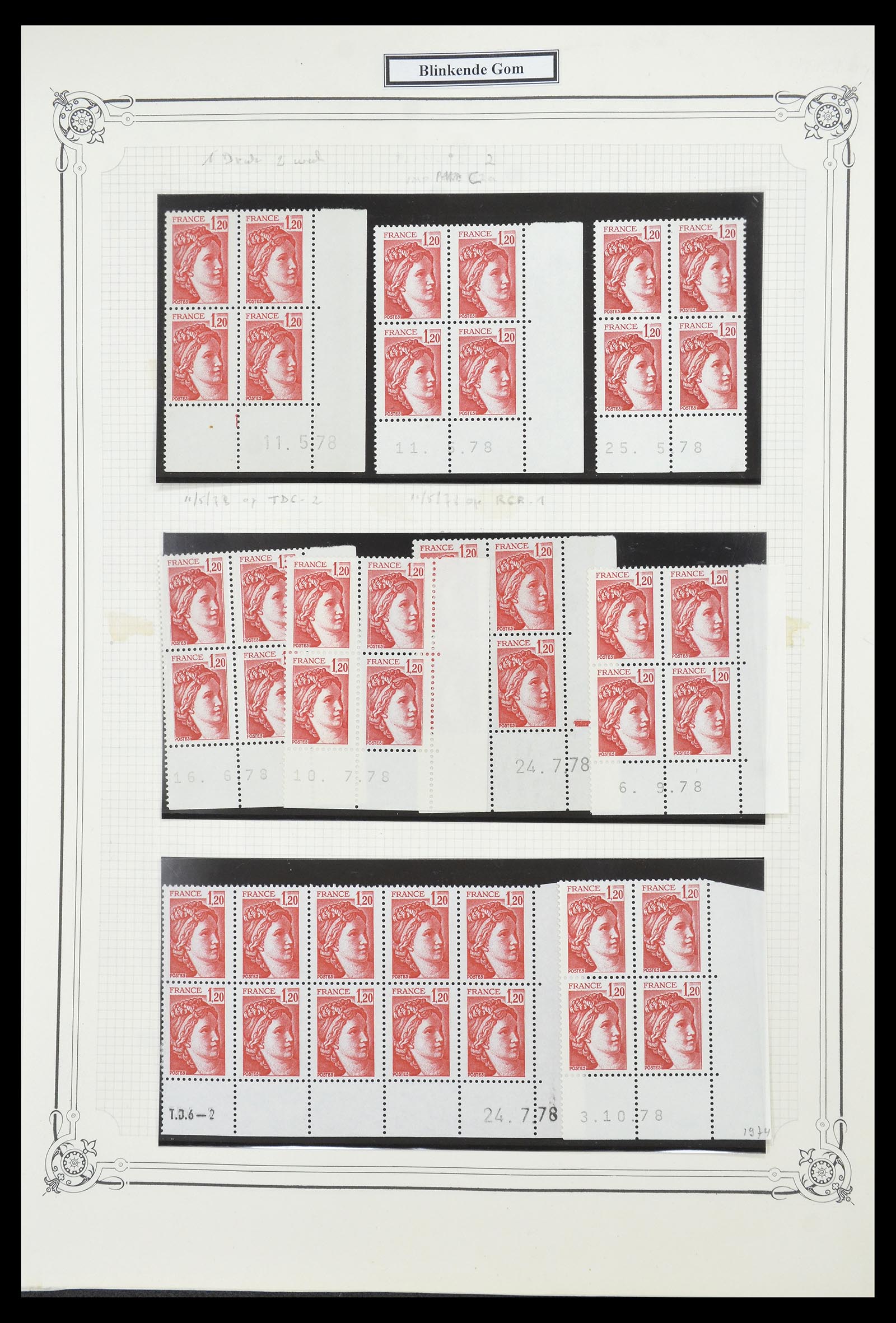 34654 650 - Postzegelverzameling 34654 Frankrijk 1938-1981.