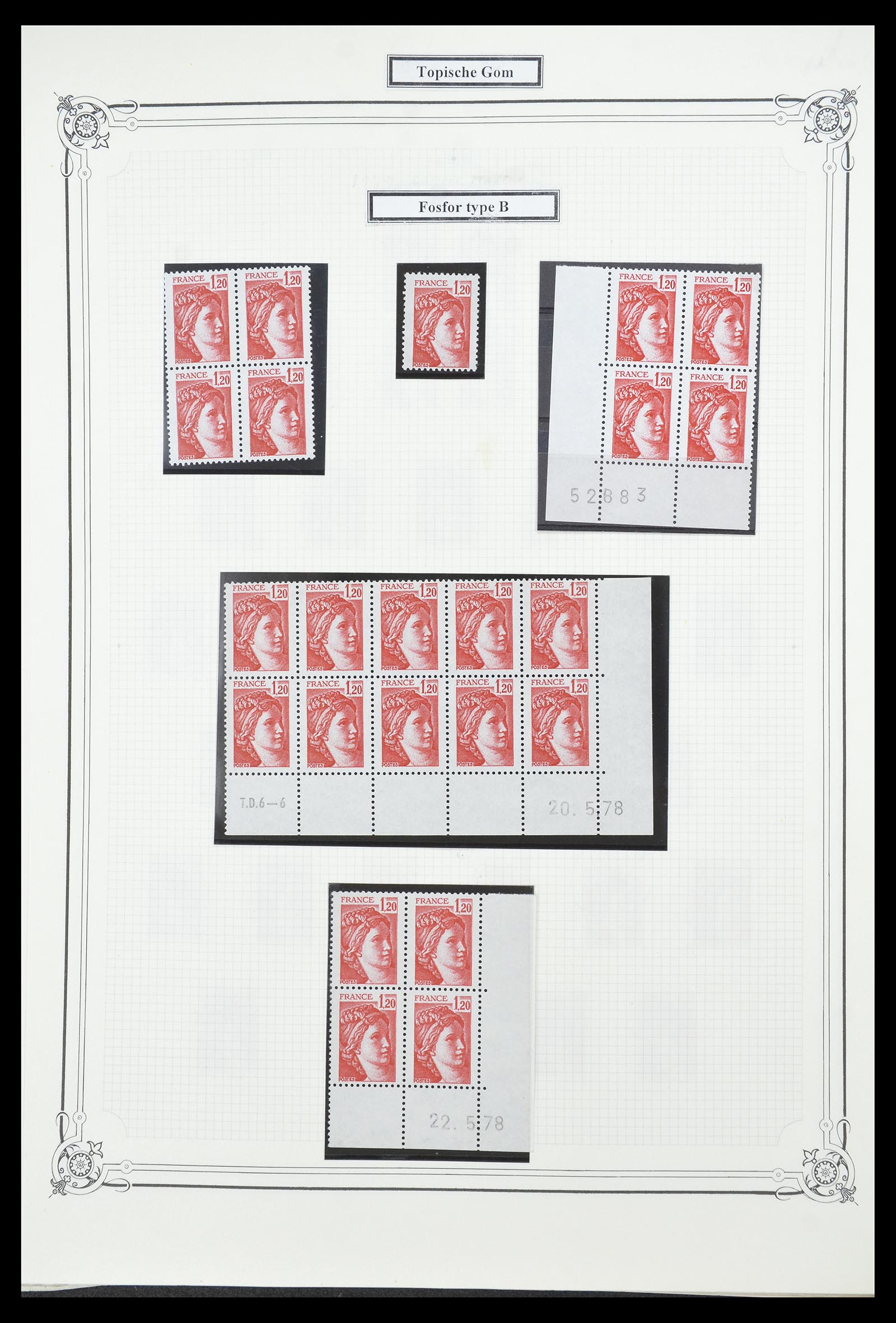 34654 652 - Postzegelverzameling 34654 Frankrijk 1938-1981.