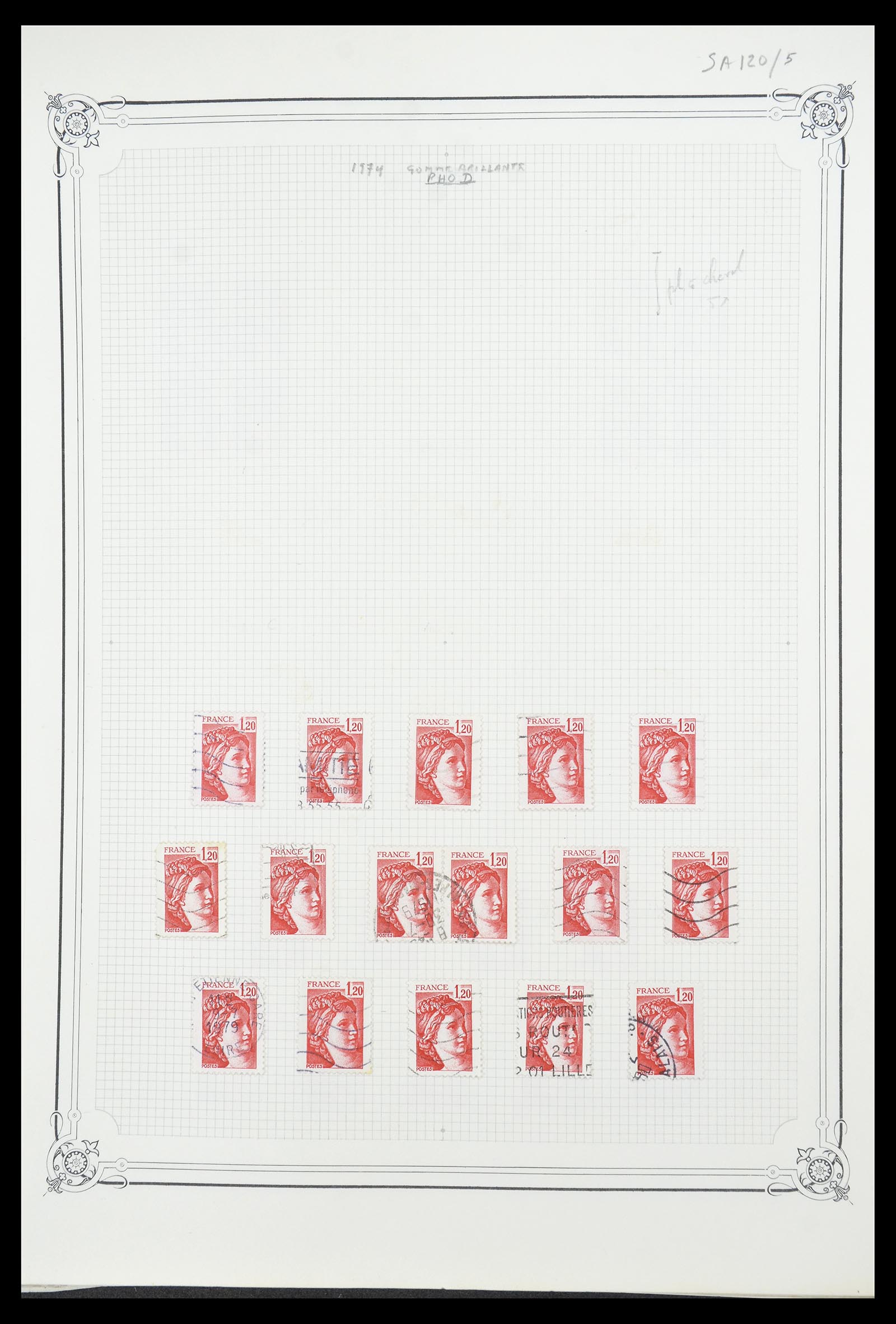 34654 653 - Postzegelverzameling 34654 Frankrijk 1938-1981.