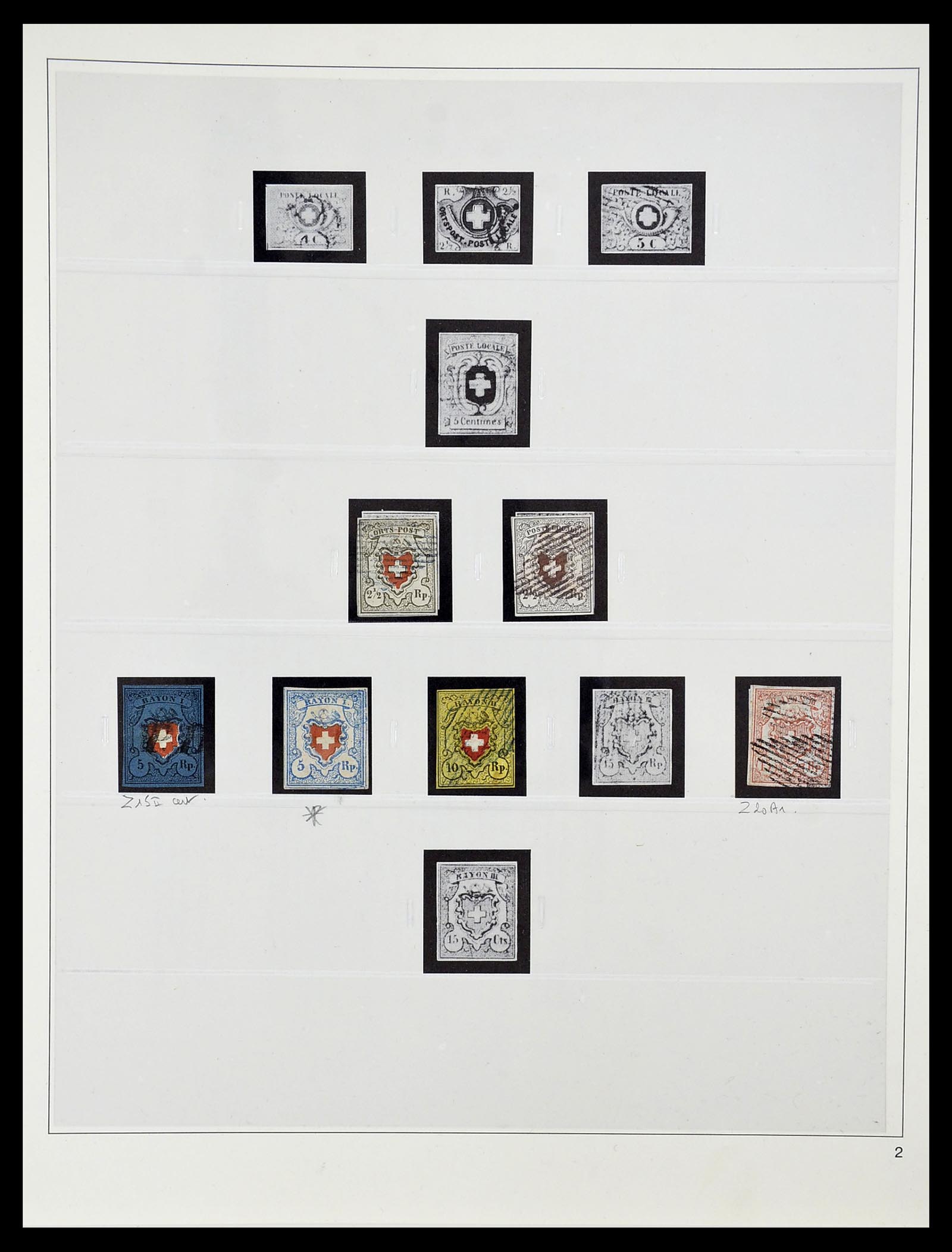 34655 004 - Postzegelverzameling 34655 Zwitserland 1847-1964.