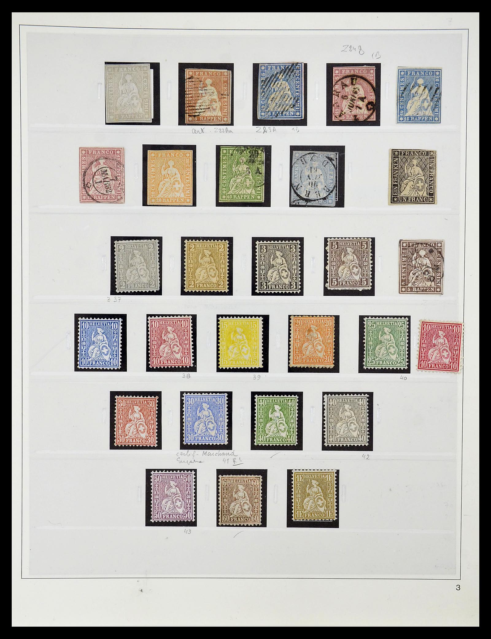 34655 006 - Stamp Collection 34655 Switzerland 1847-1964.