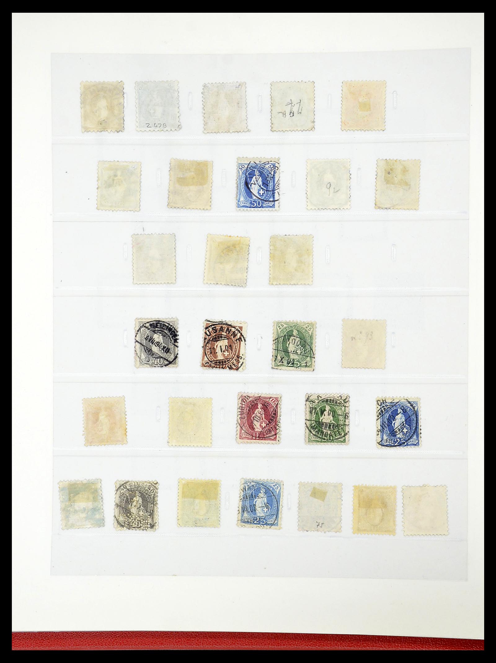 34655 011 - Postzegelverzameling 34655 Zwitserland 1847-1964.