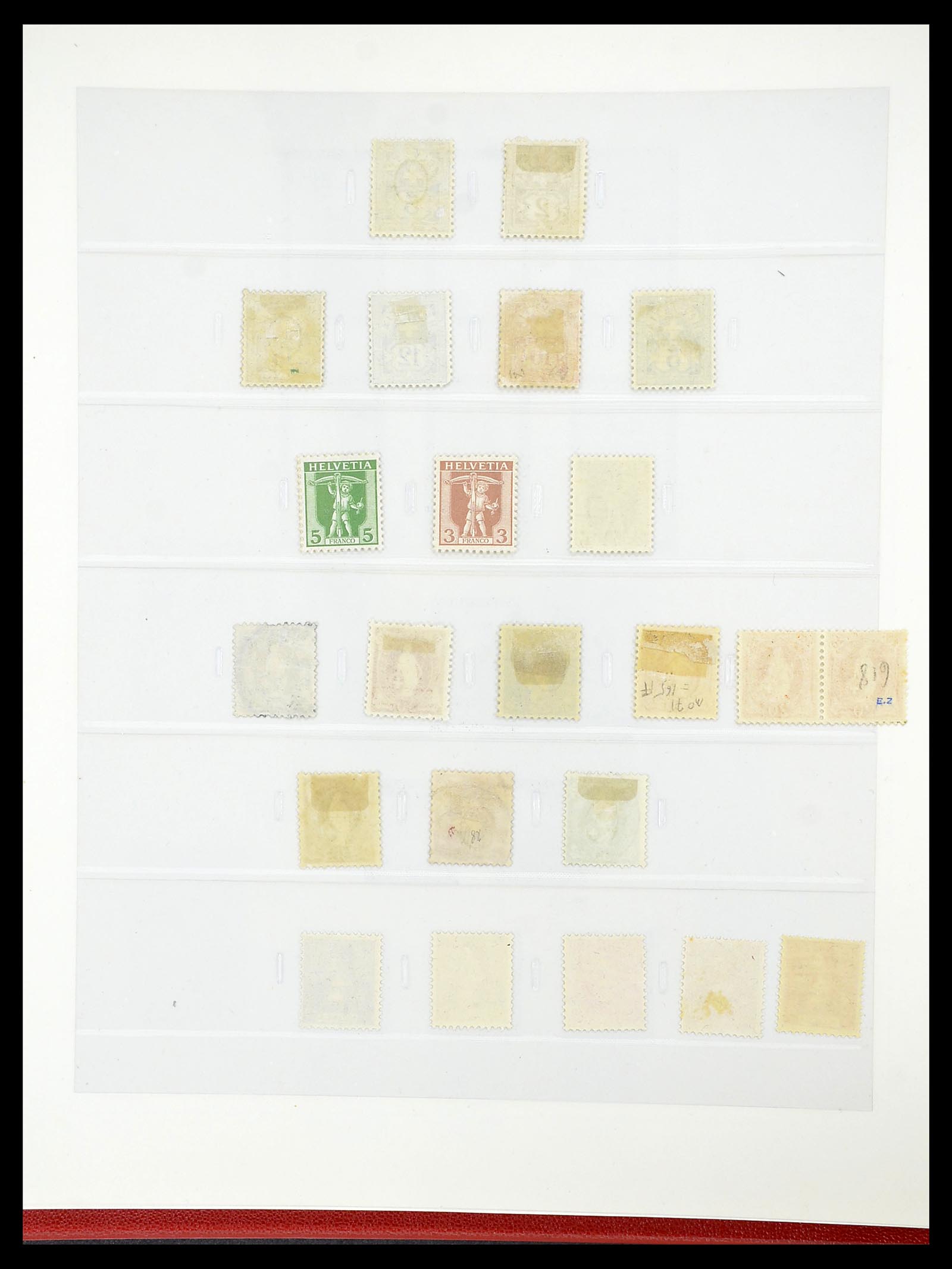 34655 015 - Postzegelverzameling 34655 Zwitserland 1847-1964.