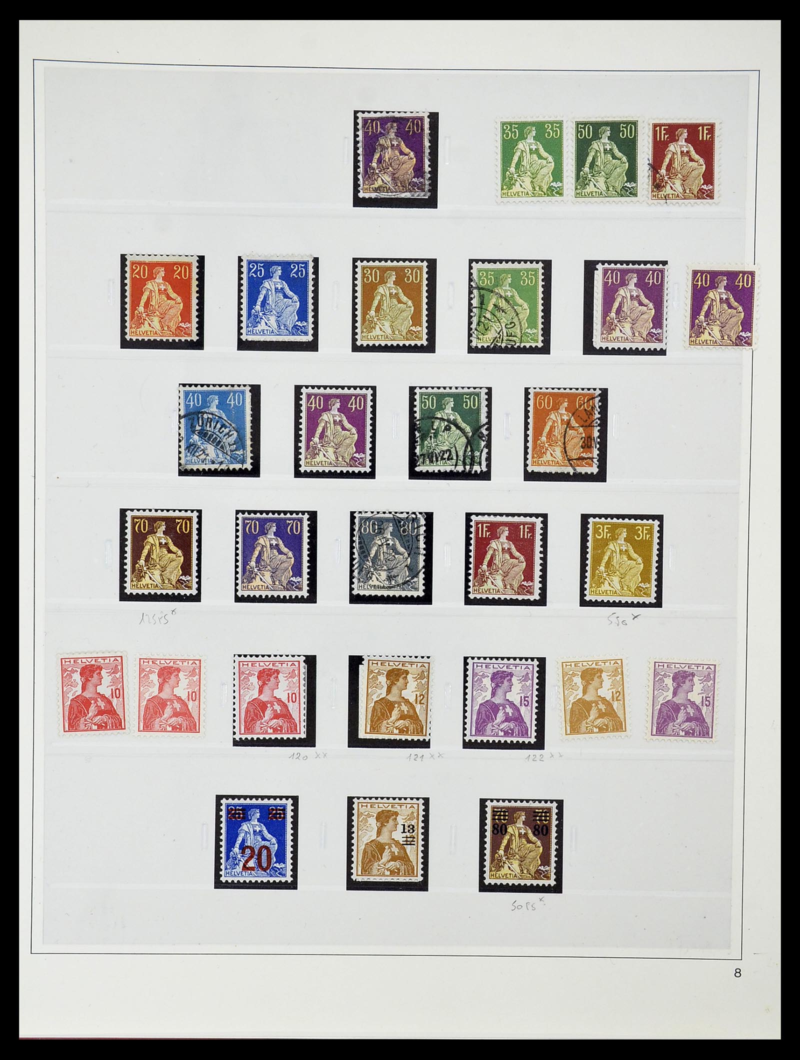 34655 016 - Postzegelverzameling 34655 Zwitserland 1847-1964.