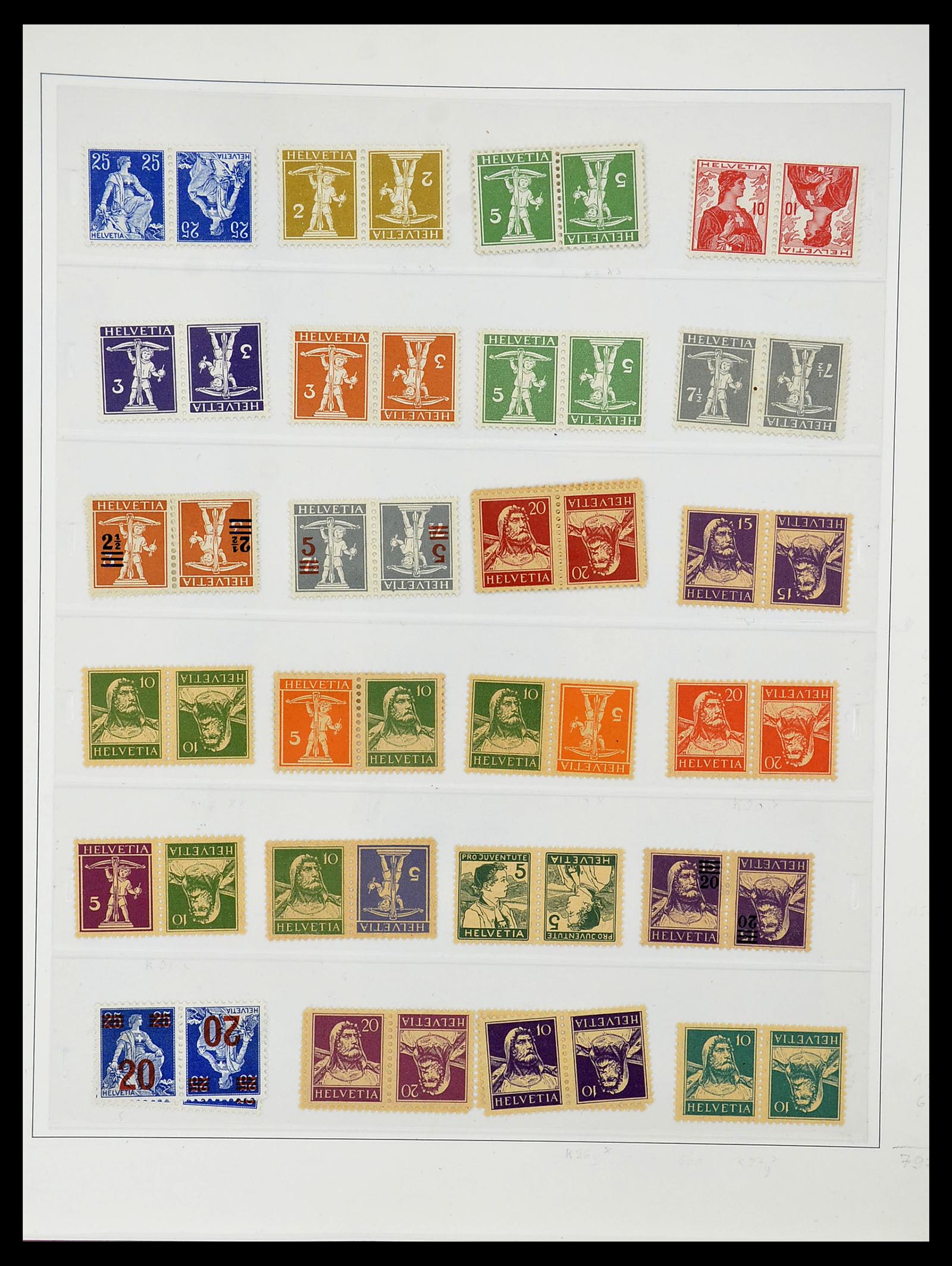 34655 019 - Postzegelverzameling 34655 Zwitserland 1847-1964.