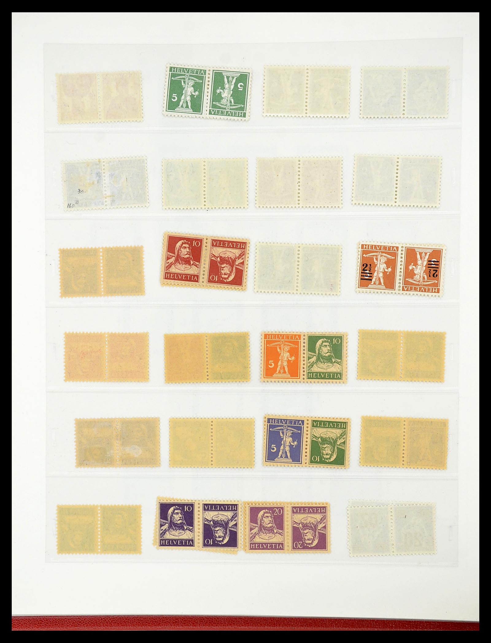 34655 020 - Postzegelverzameling 34655 Zwitserland 1847-1964.