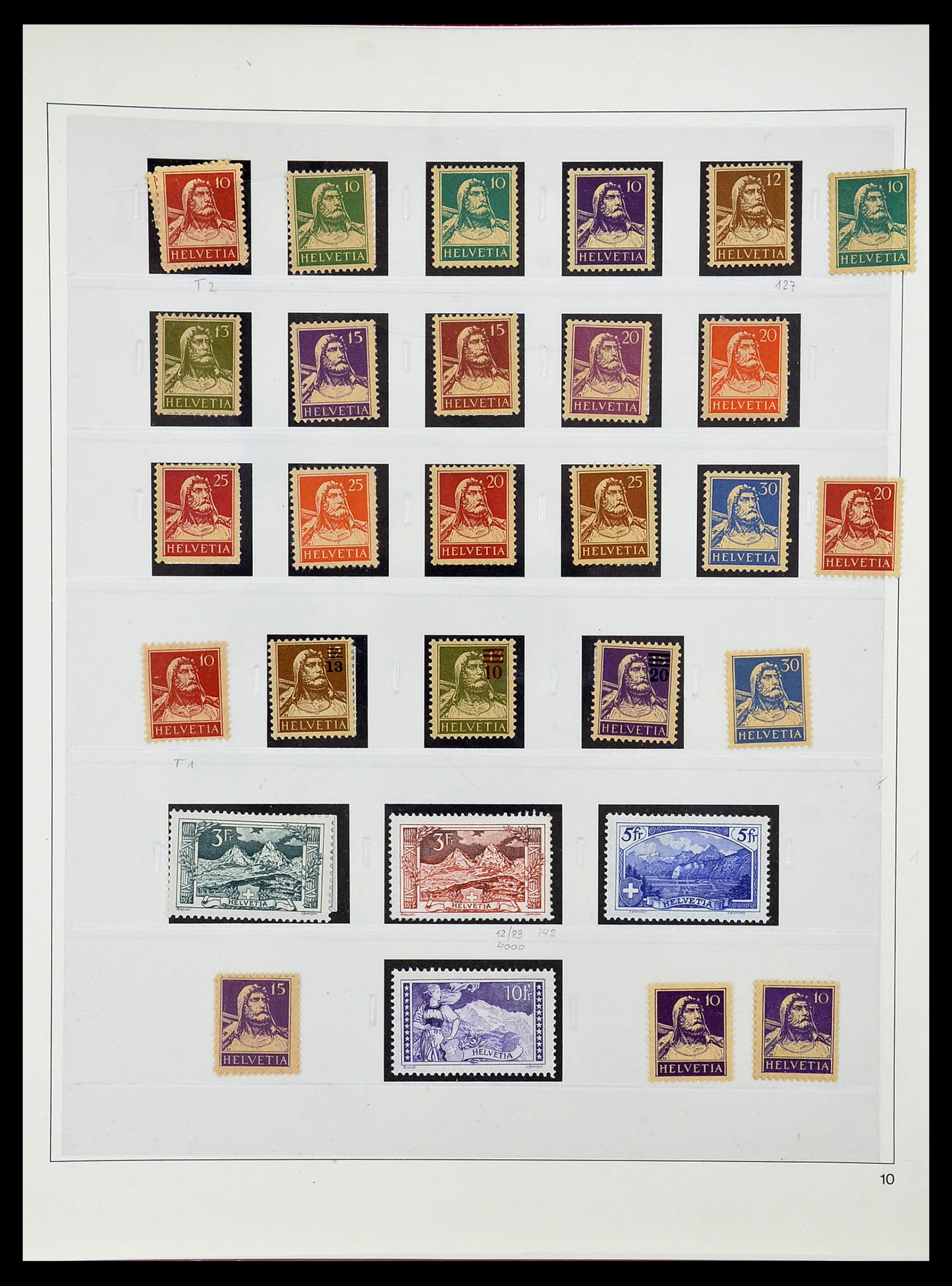 34655 022 - Postzegelverzameling 34655 Zwitserland 1847-1964.