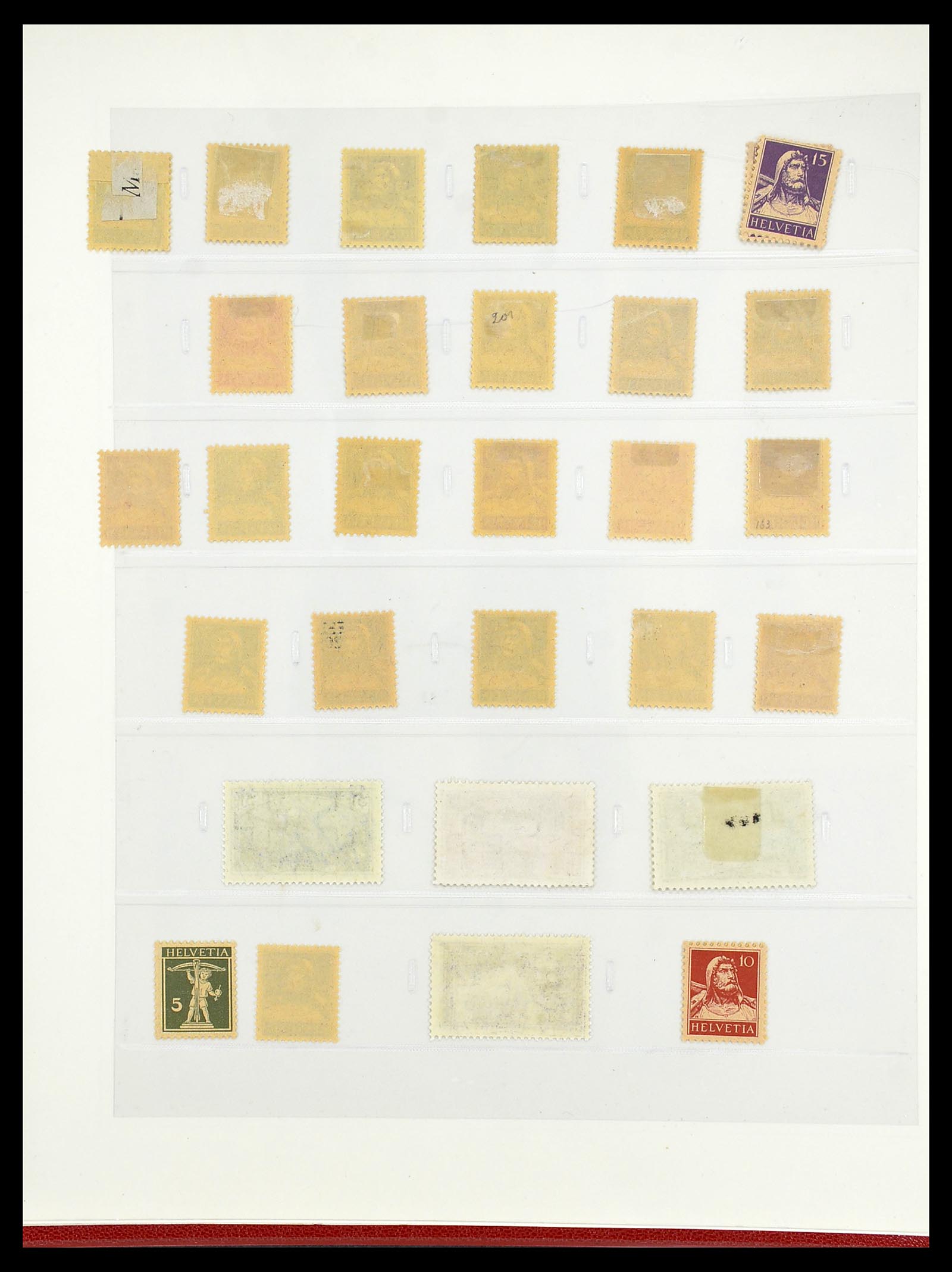 34655 023 - Postzegelverzameling 34655 Zwitserland 1847-1964.
