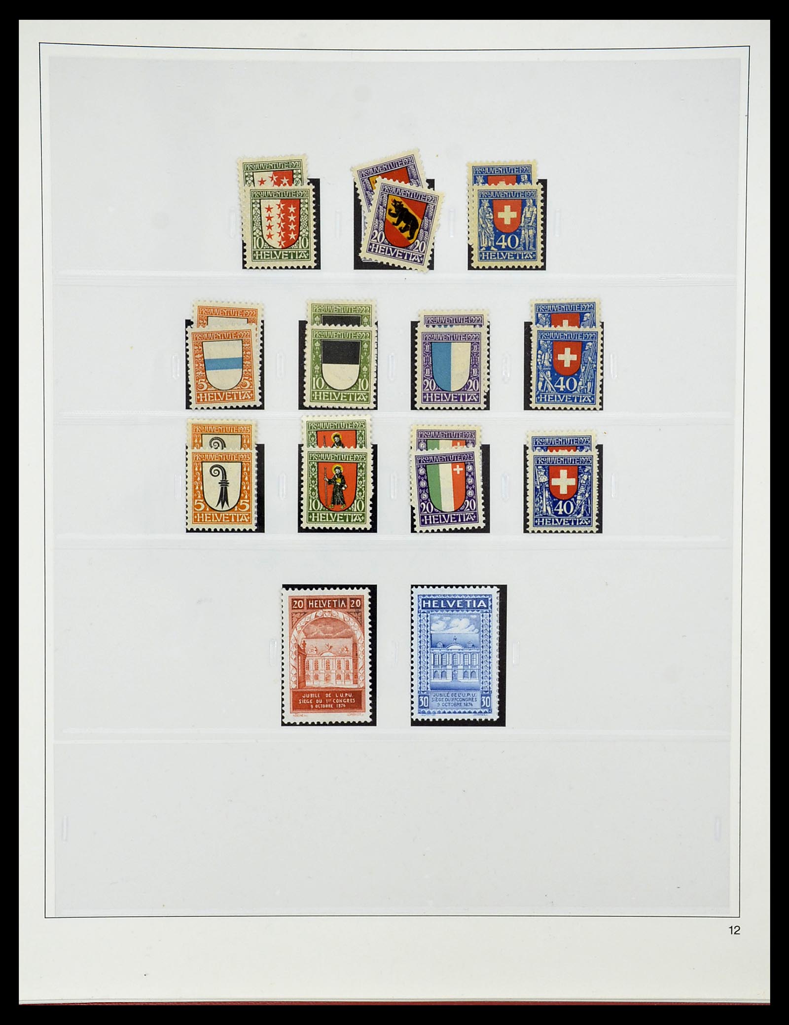 34655 025 - Postzegelverzameling 34655 Zwitserland 1847-1964.