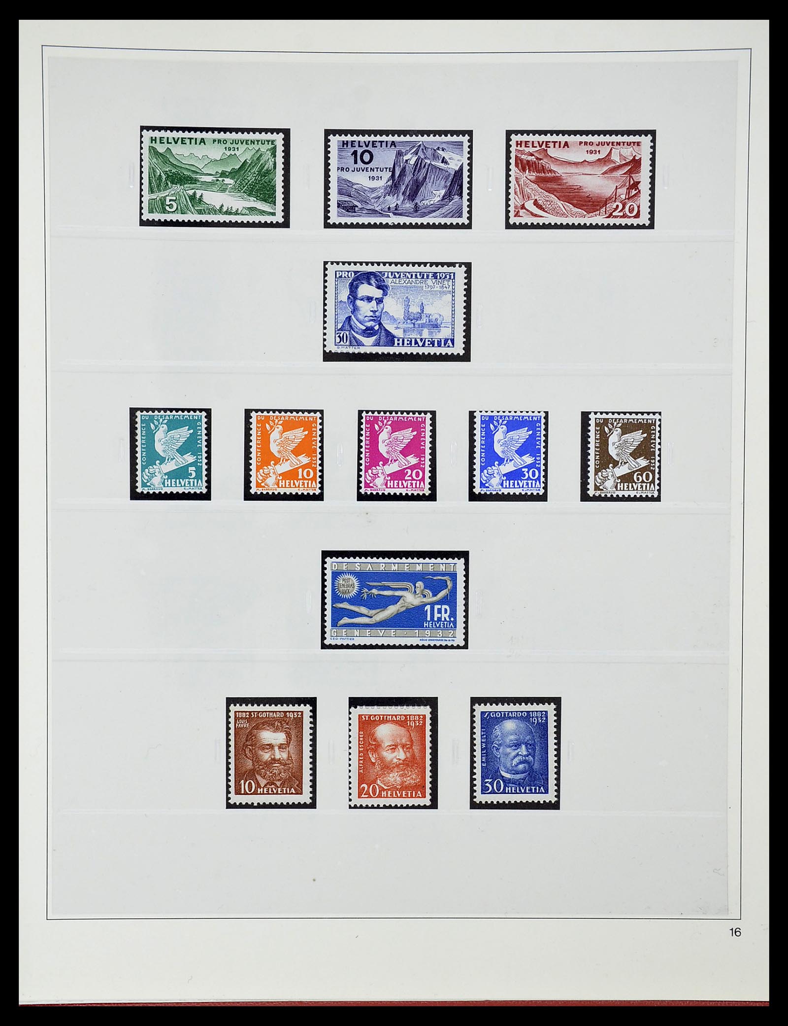 34655 029 - Stamp Collection 34655 Switzerland 1847-1964.