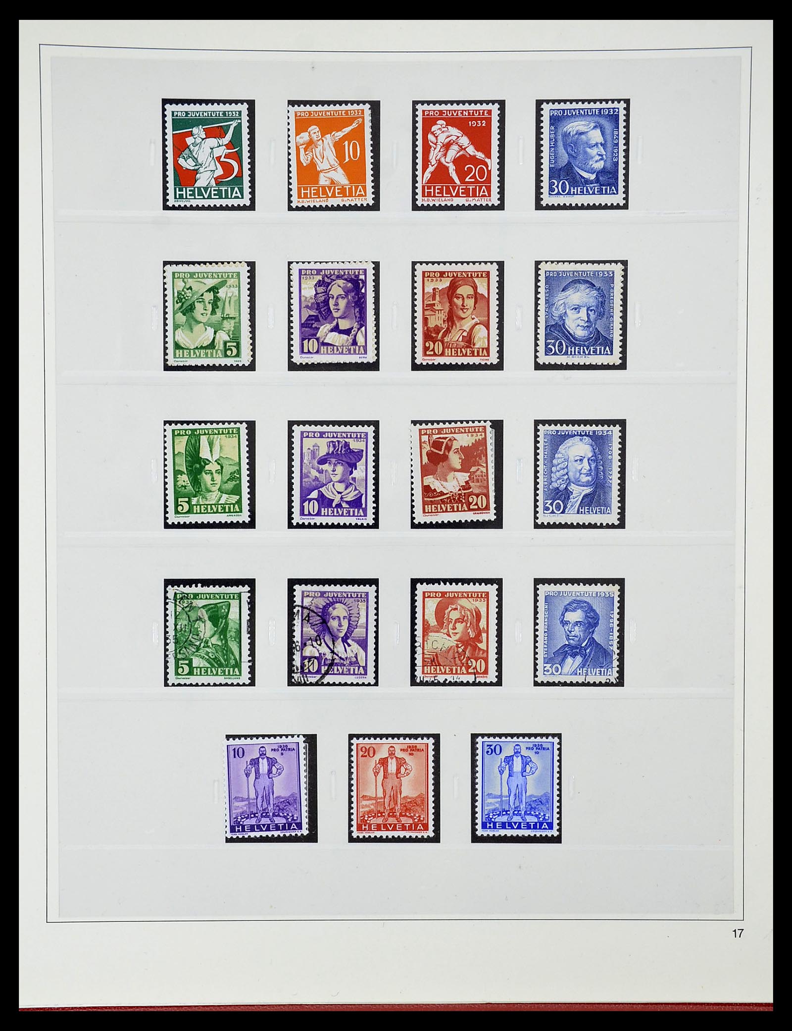 34655 030 - Postzegelverzameling 34655 Zwitserland 1847-1964.