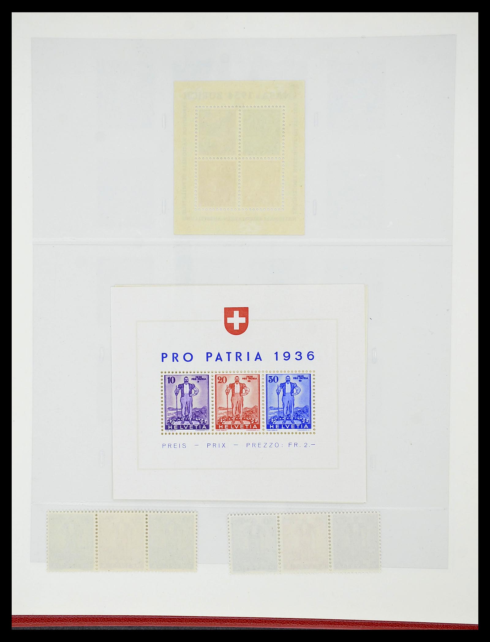 34655 033 - Postzegelverzameling 34655 Zwitserland 1847-1964.