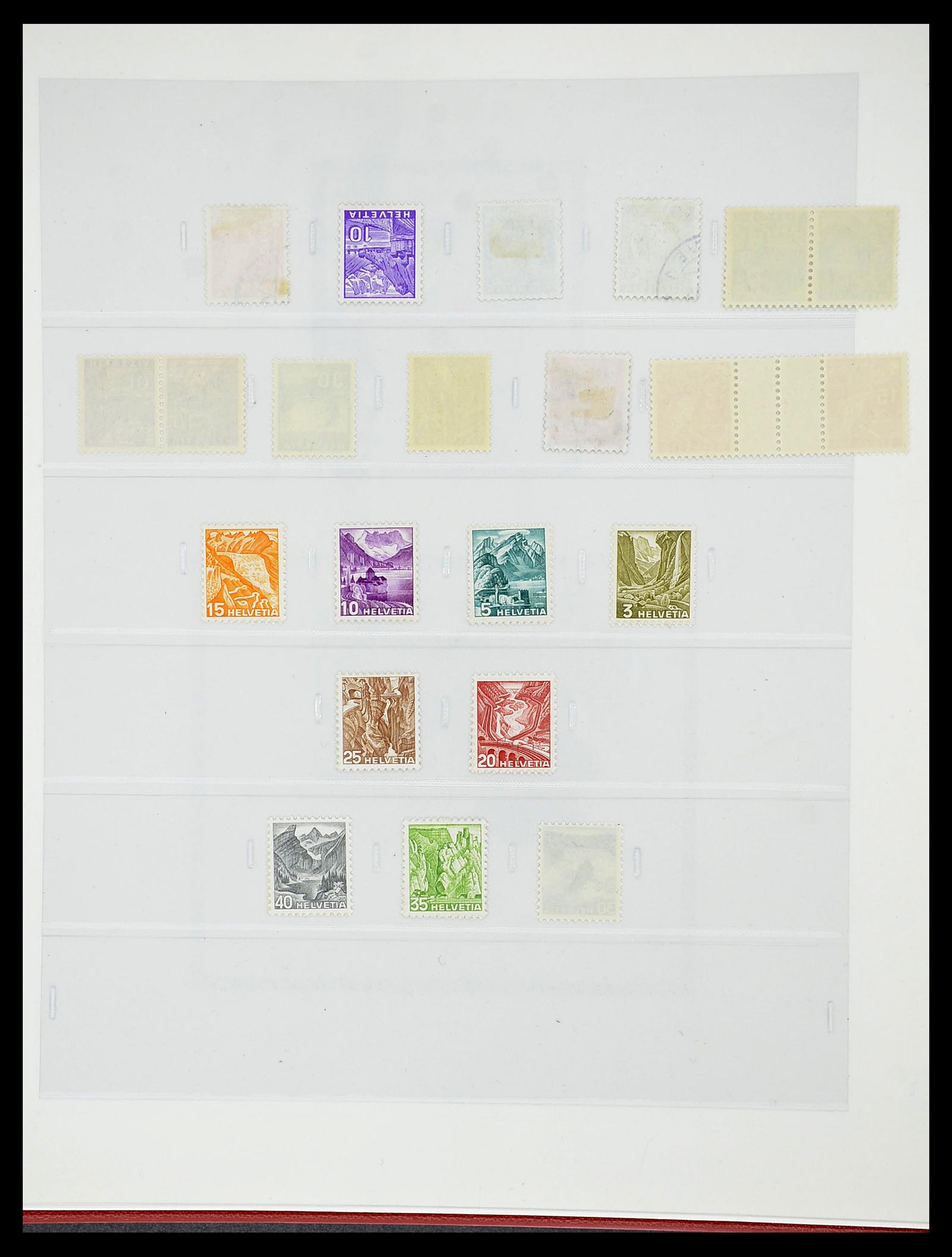 34655 035 - Postzegelverzameling 34655 Zwitserland 1847-1964.