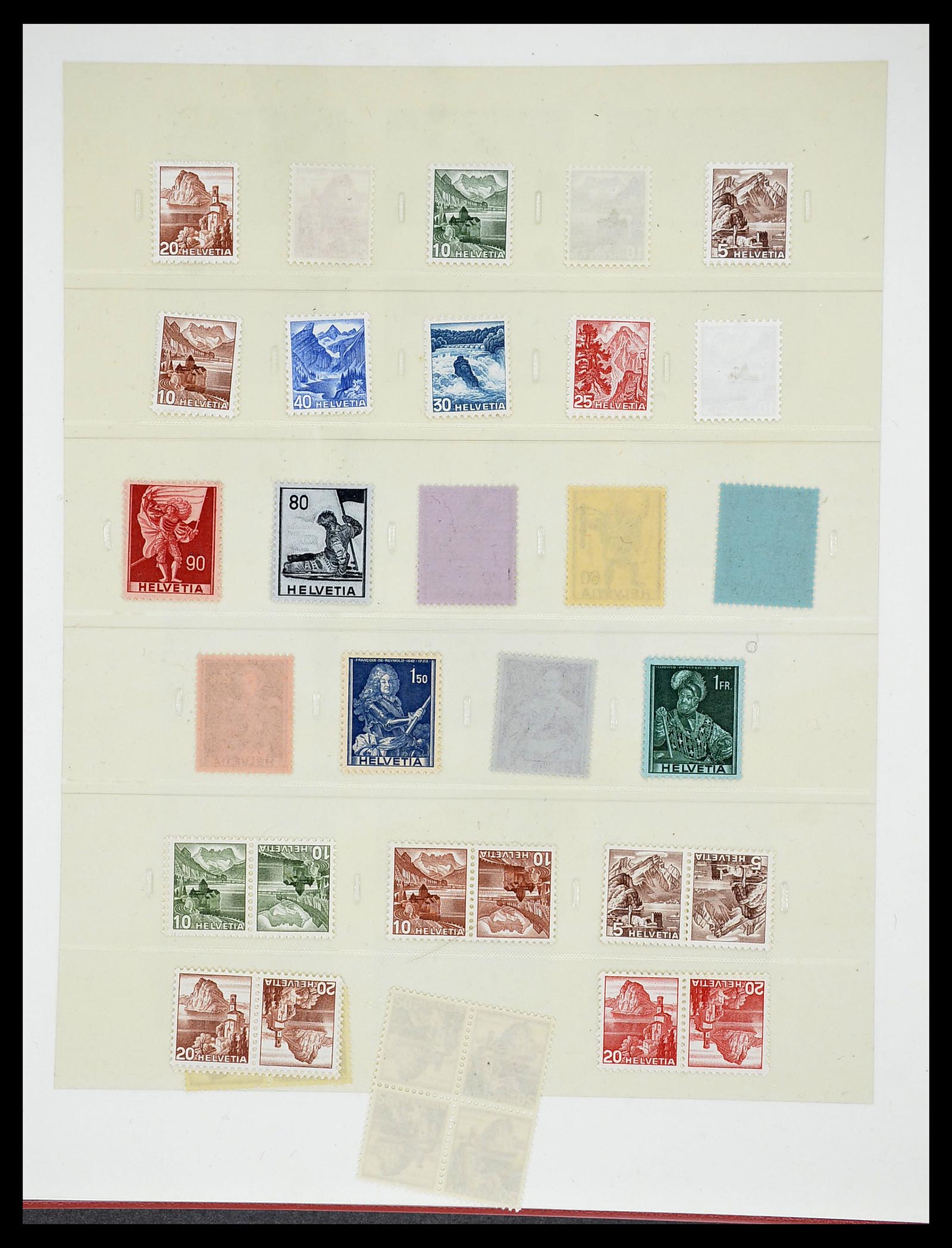 34655 041 - Stamp Collection 34655 Switzerland 1847-1964.
