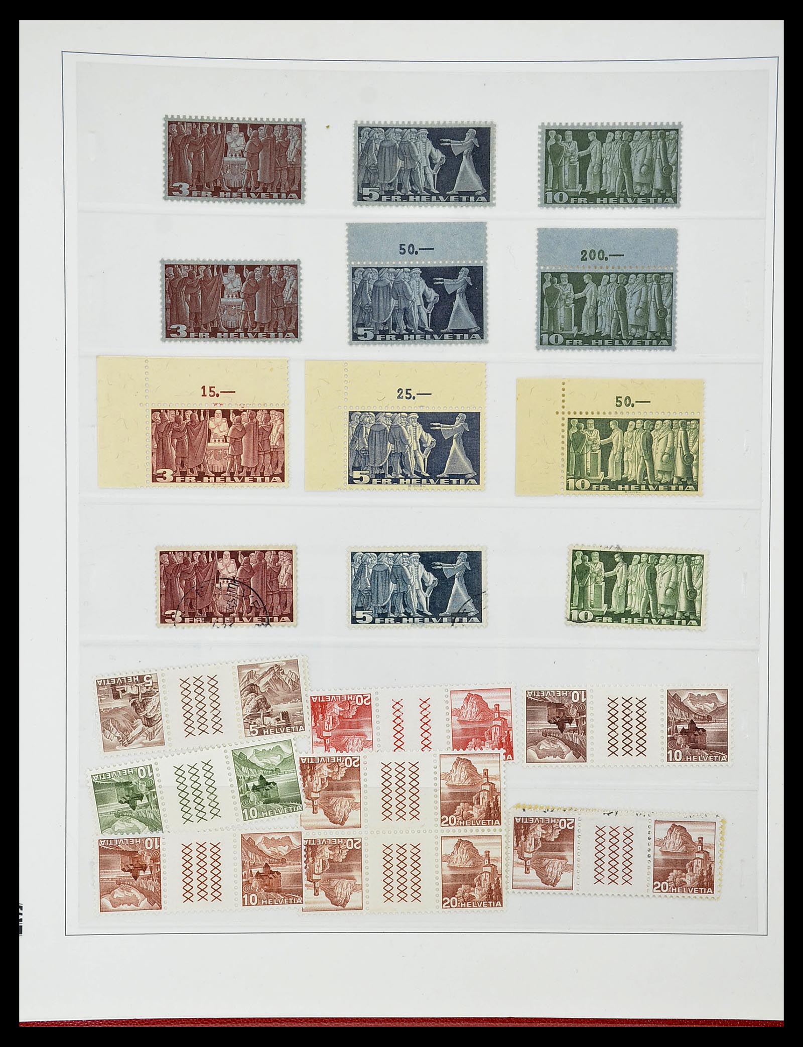 34655 042 - Postzegelverzameling 34655 Zwitserland 1847-1964.