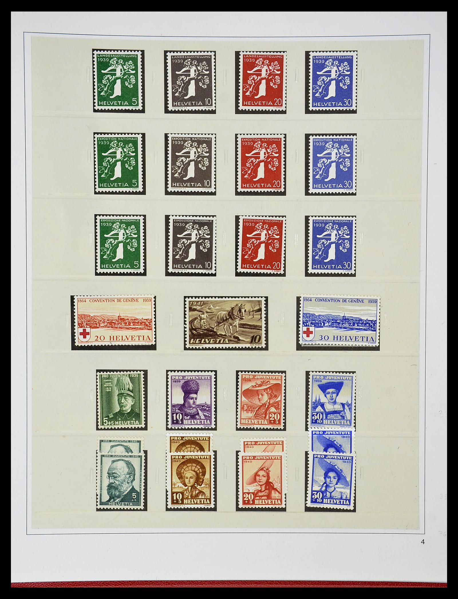 34655 046 - Stamp Collection 34655 Switzerland 1847-1964.