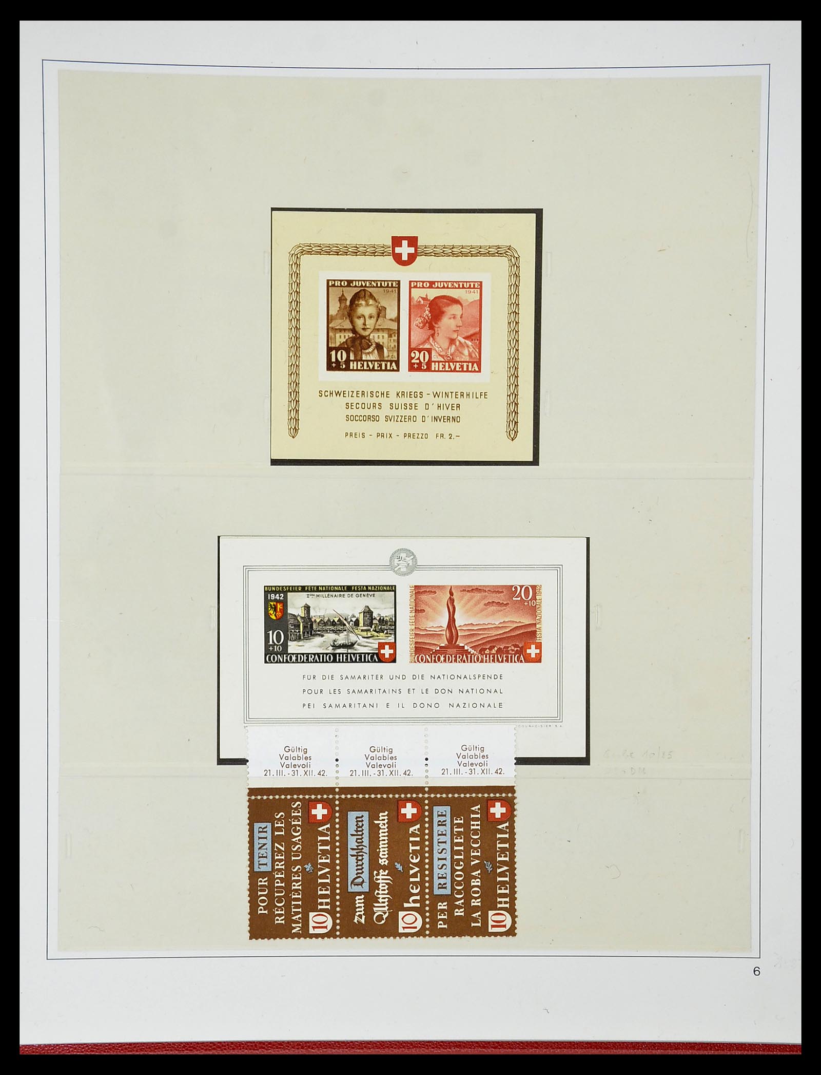 34655 048 - Stamp Collection 34655 Switzerland 1847-1964.