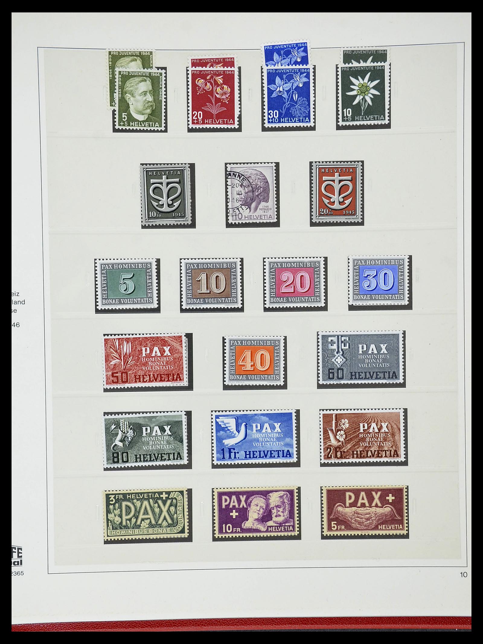34655 057 - Stamp Collection 34655 Switzerland 1847-1964.