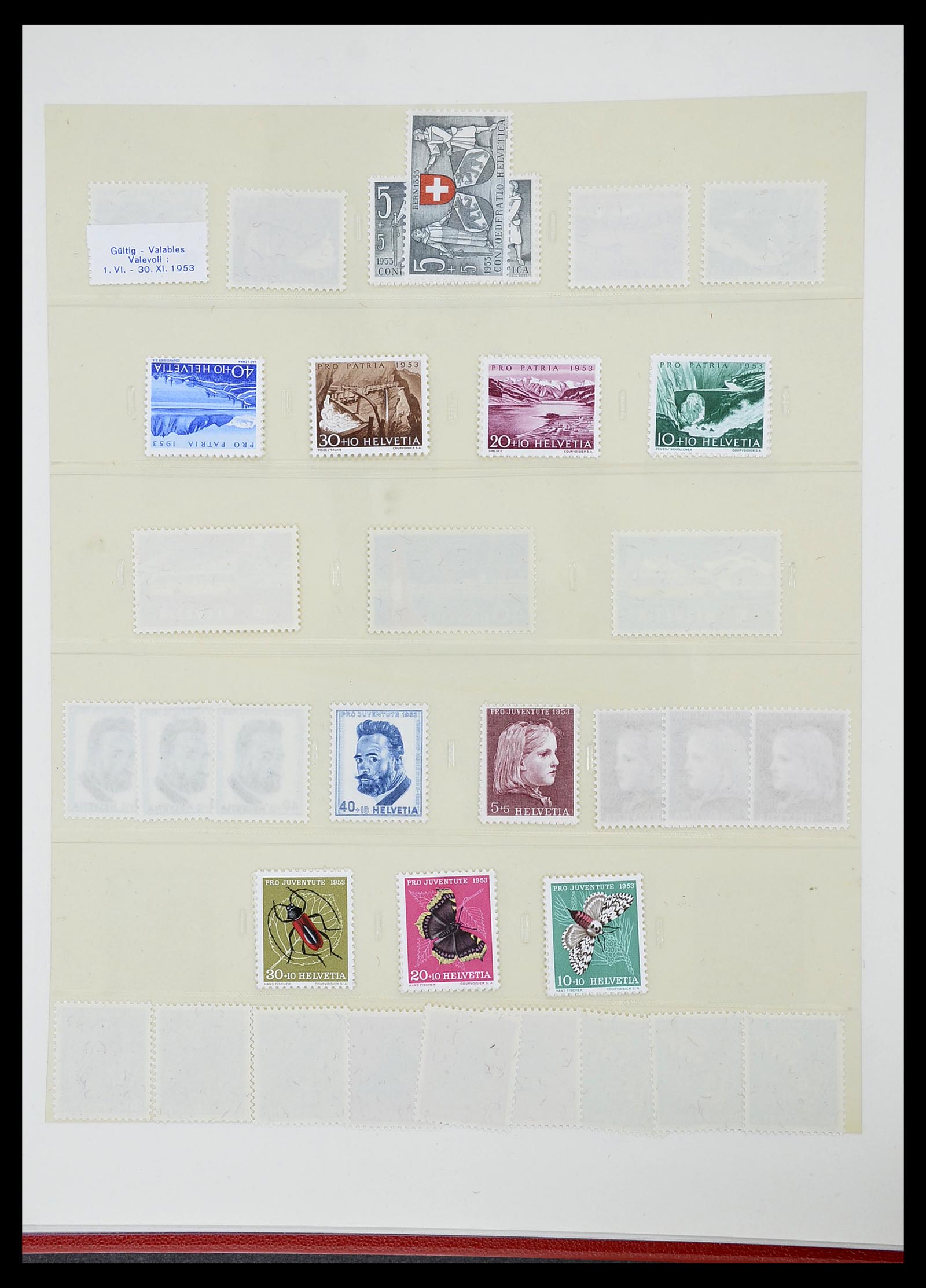 34655 083 - Postzegelverzameling 34655 Zwitserland 1847-1964.