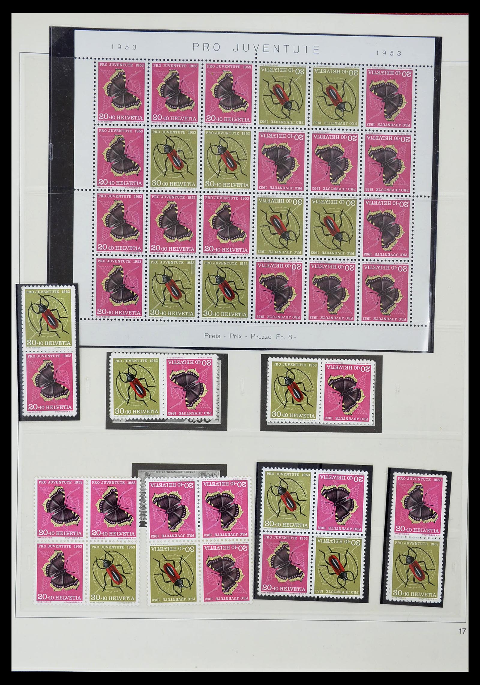 34655 084 - Postzegelverzameling 34655 Zwitserland 1847-1964.