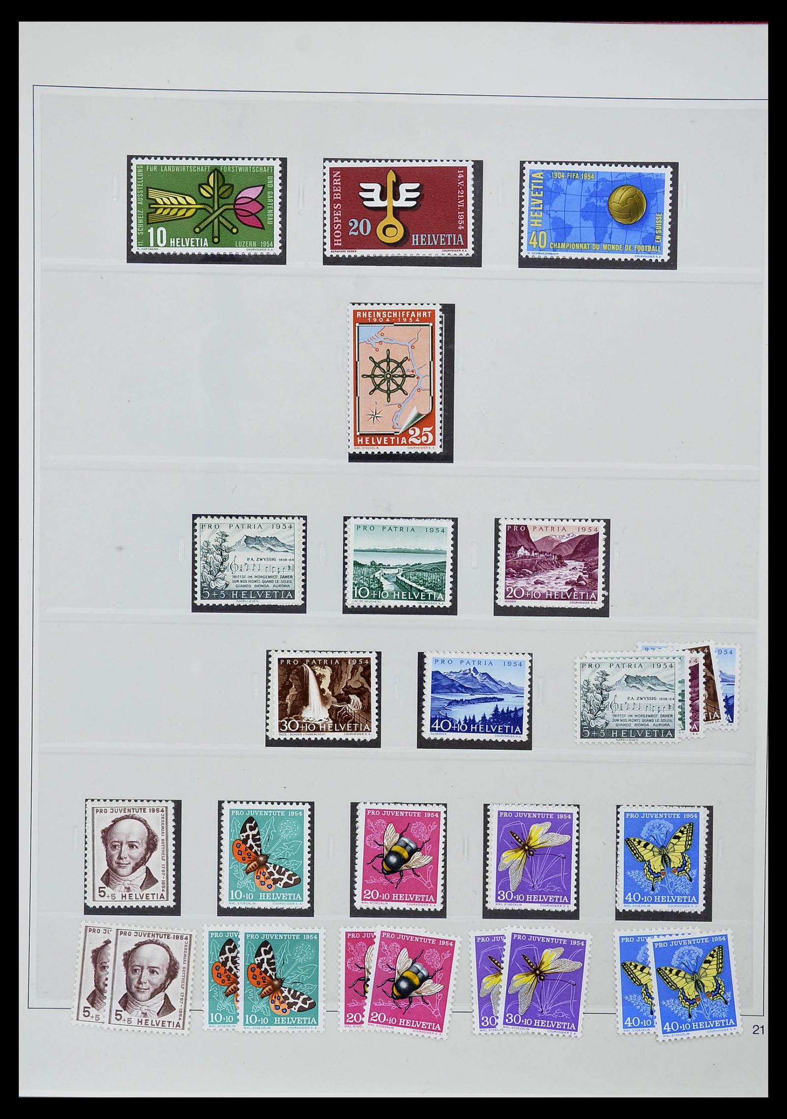 34655 085 - Postzegelverzameling 34655 Zwitserland 1847-1964.