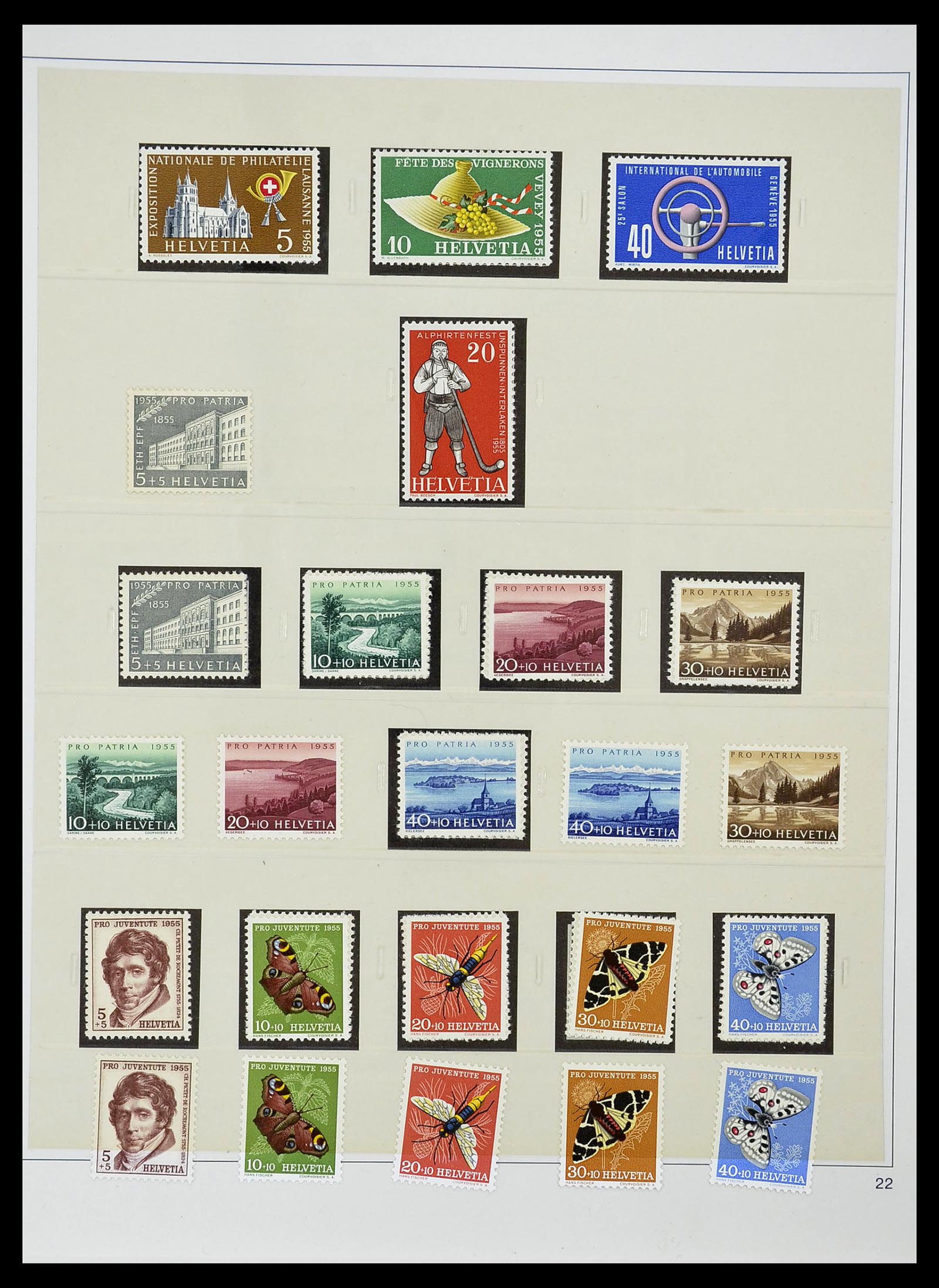 34655 087 - Postzegelverzameling 34655 Zwitserland 1847-1964.
