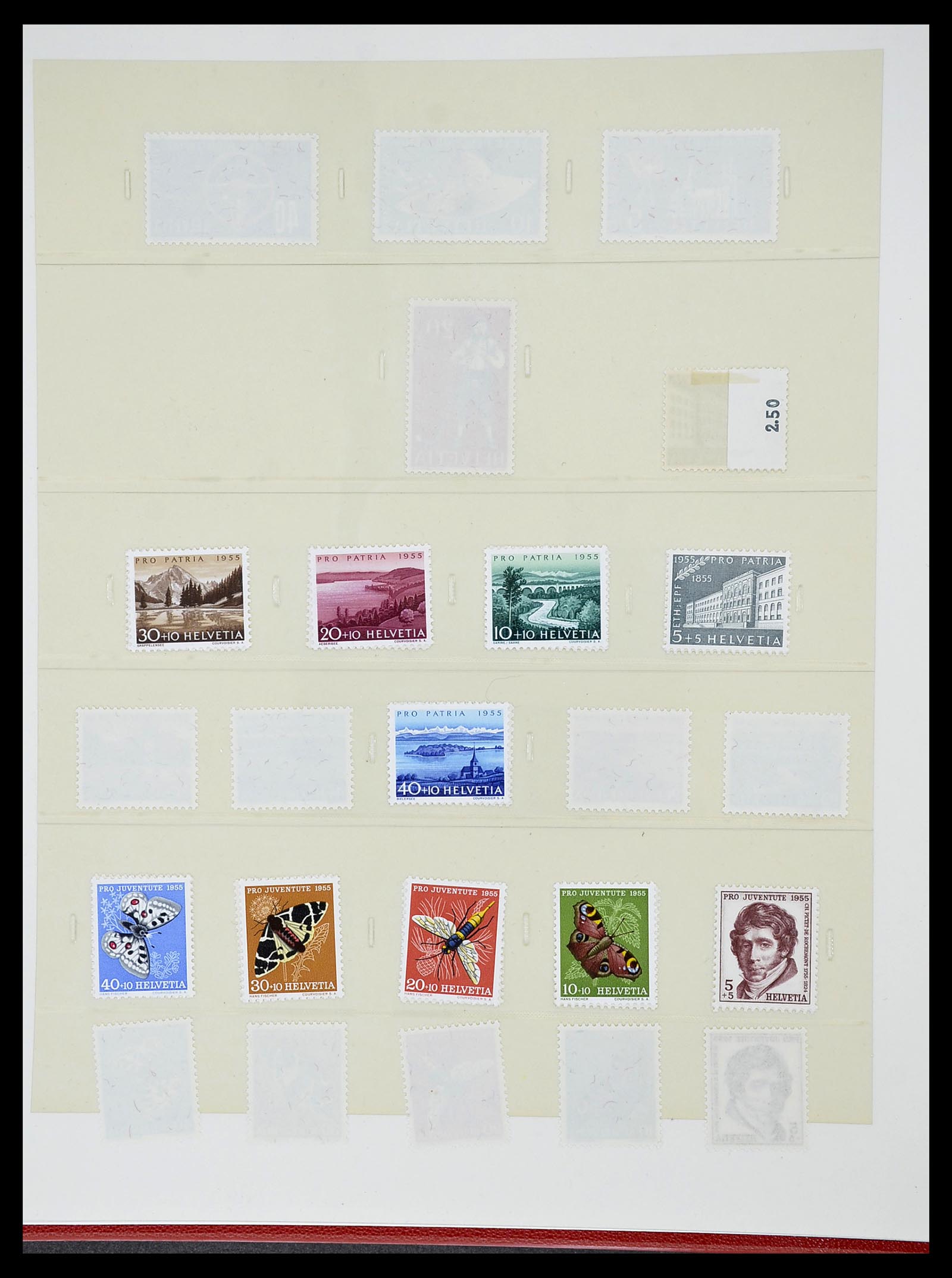 34655 088 - Postzegelverzameling 34655 Zwitserland 1847-1964.