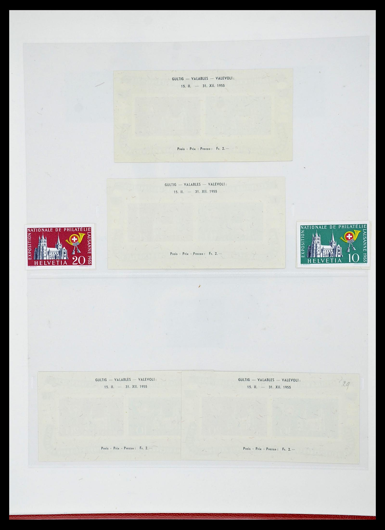 34655 090 - Postzegelverzameling 34655 Zwitserland 1847-1964.