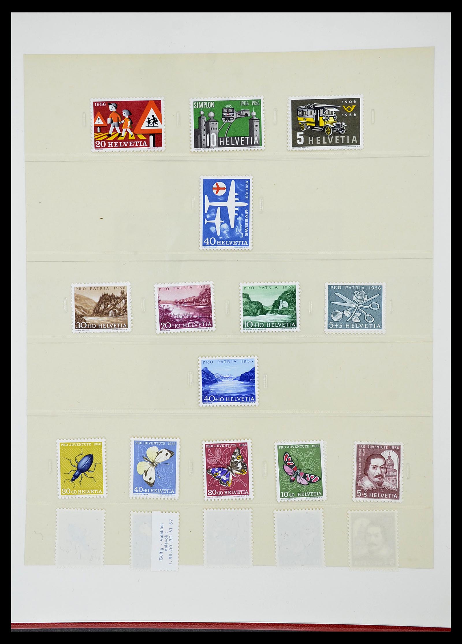 34655 092 - Postzegelverzameling 34655 Zwitserland 1847-1964.