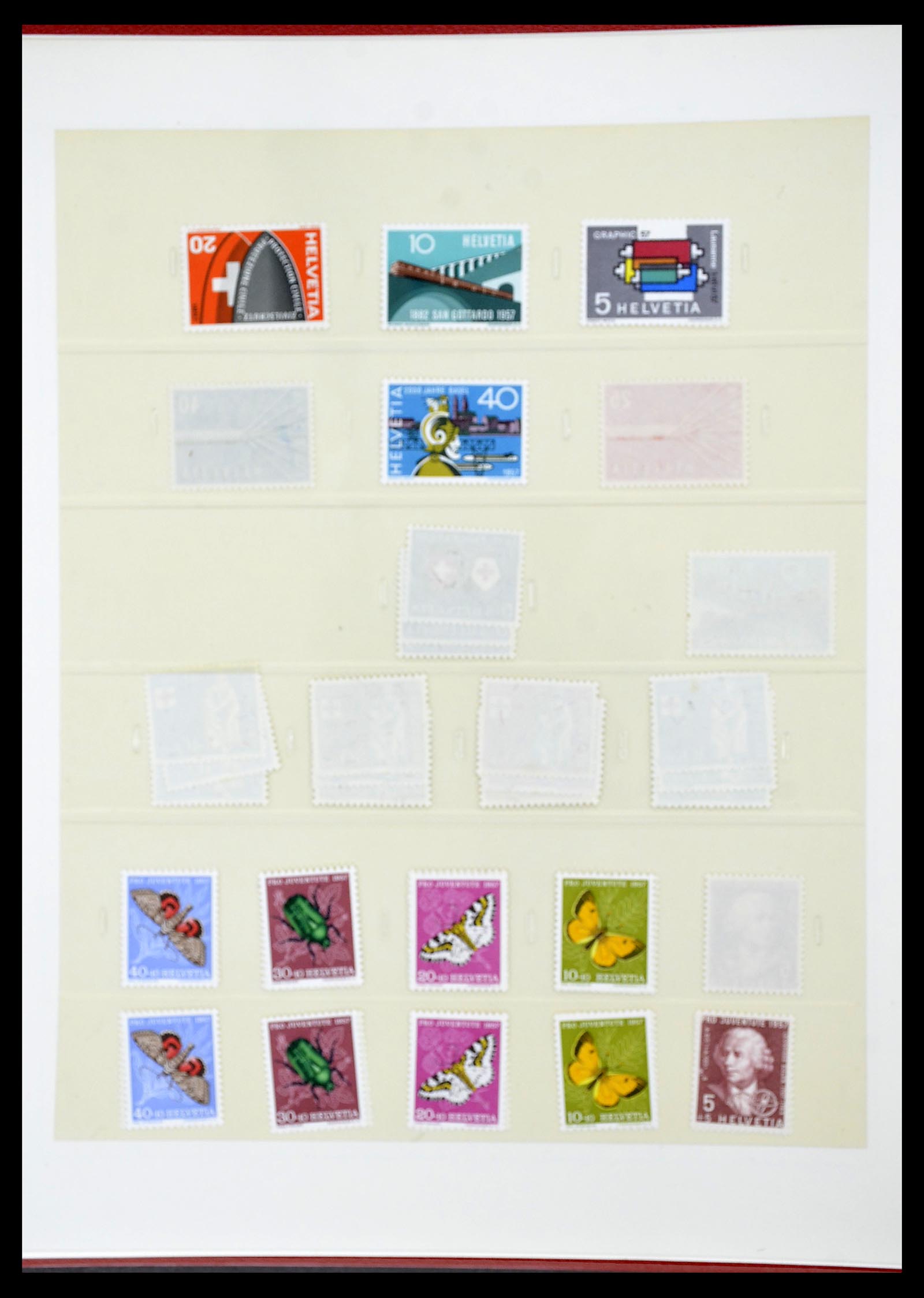 34655 095 - Postzegelverzameling 34655 Zwitserland 1847-1964.