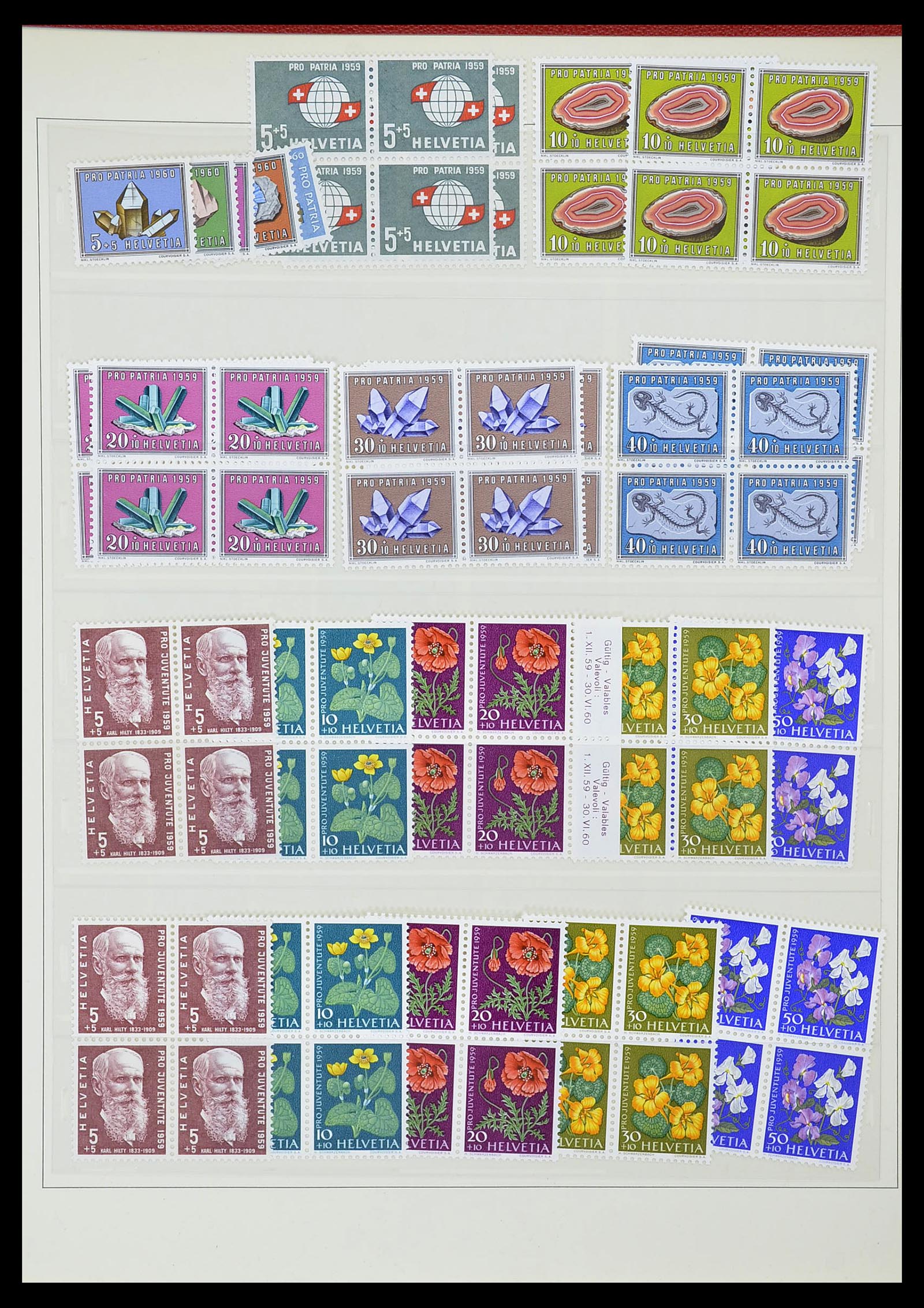 34655 102 - Postzegelverzameling 34655 Zwitserland 1847-1964.