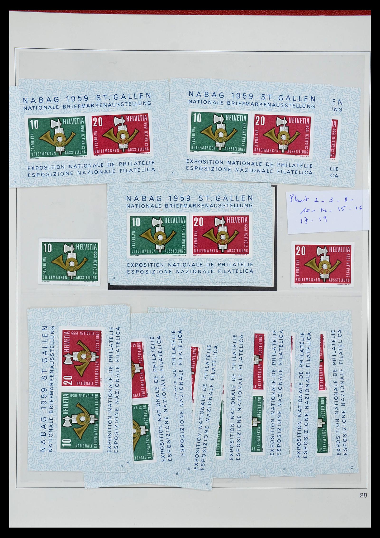 34655 103 - Postzegelverzameling 34655 Zwitserland 1847-1964.