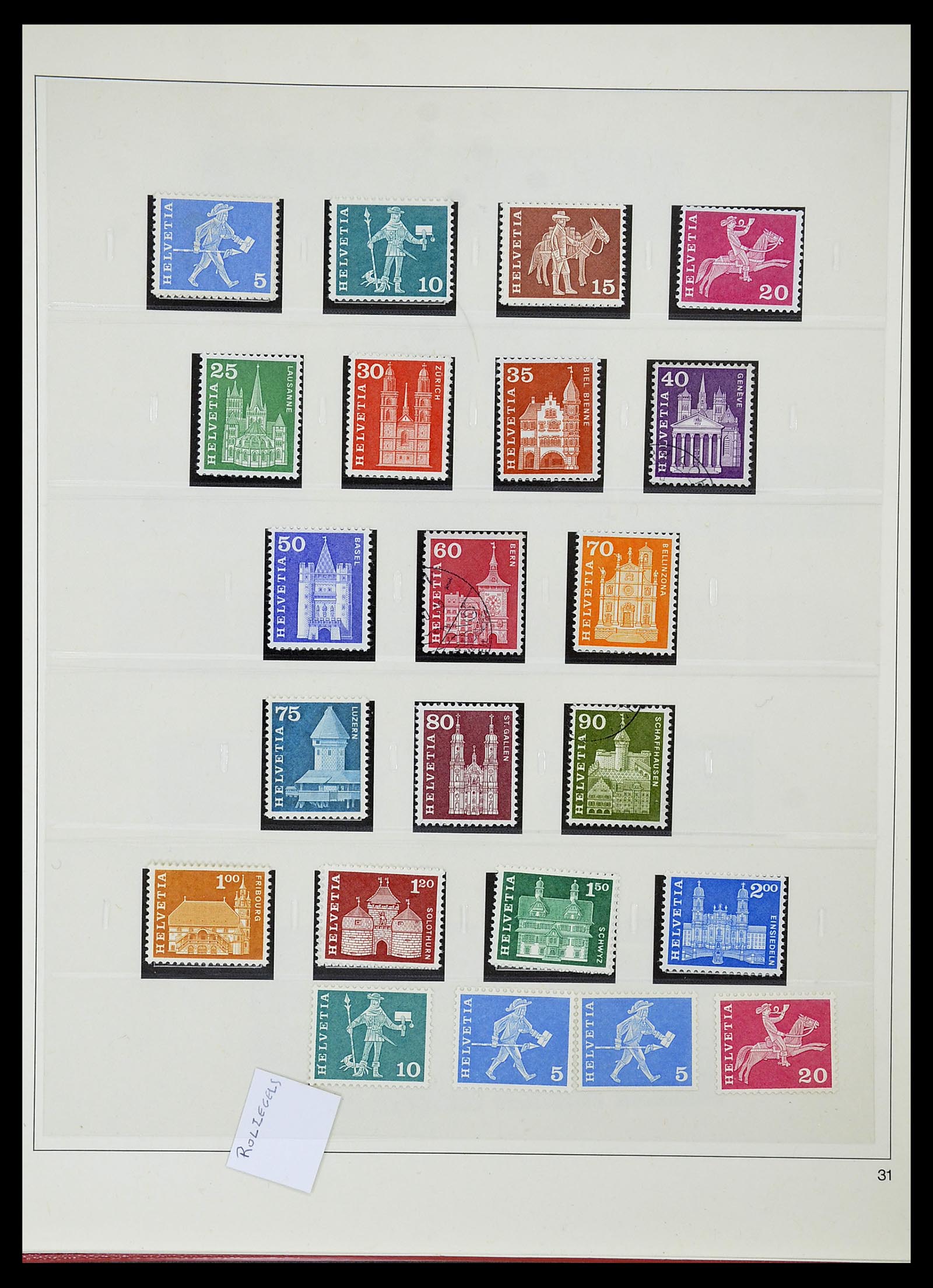 34655 112 - Postzegelverzameling 34655 Zwitserland 1847-1964.