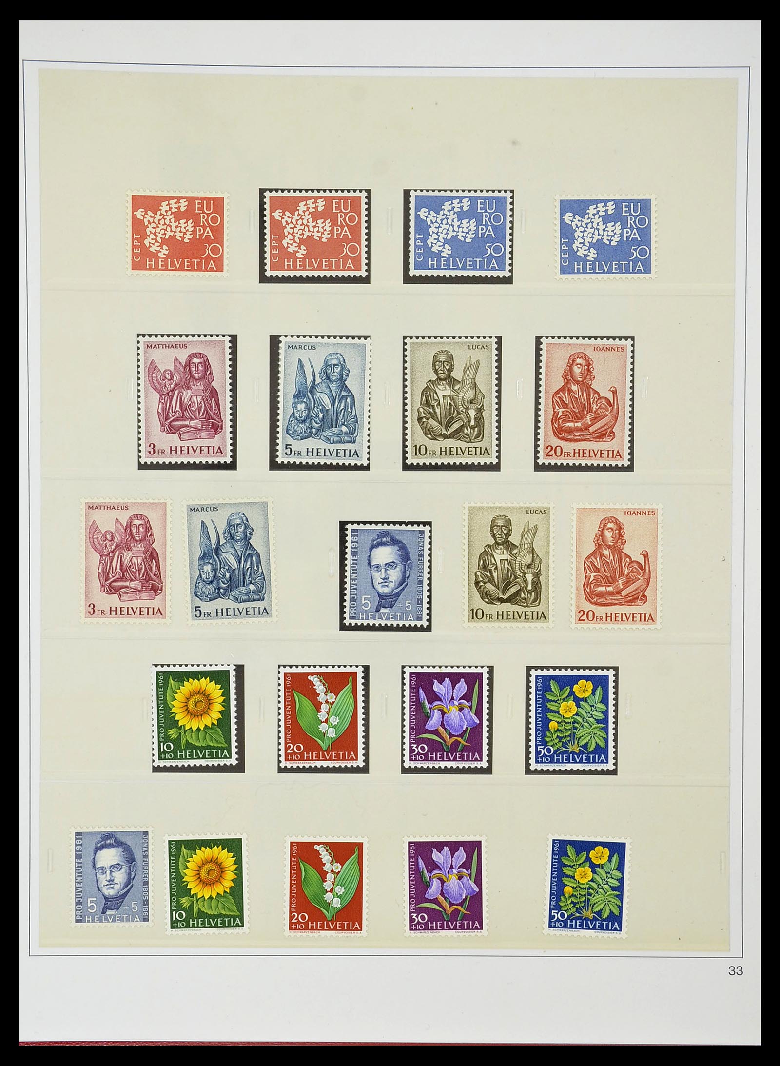 34655 119 - Postzegelverzameling 34655 Zwitserland 1847-1964.