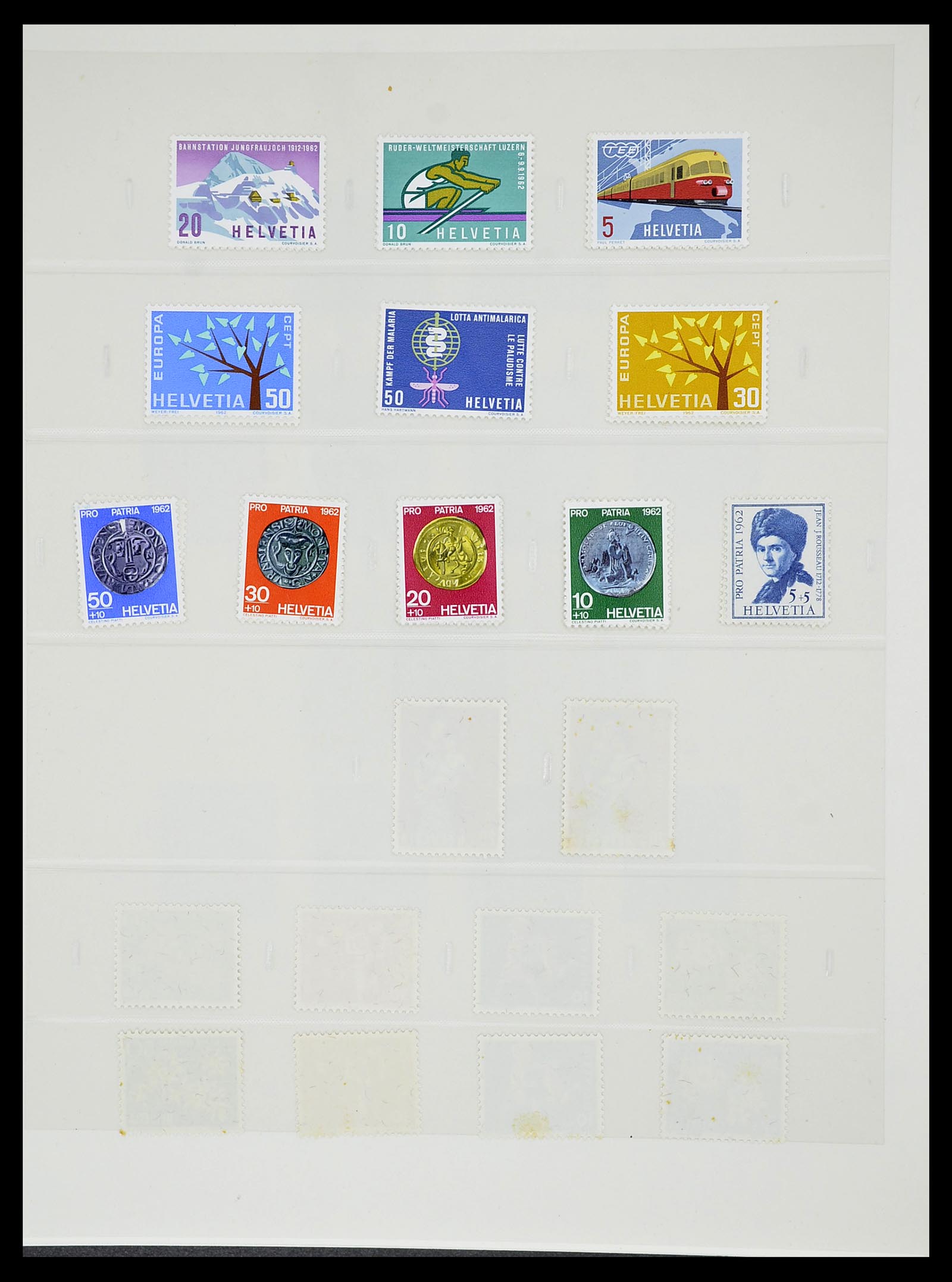 34655 121 - Postzegelverzameling 34655 Zwitserland 1847-1964.