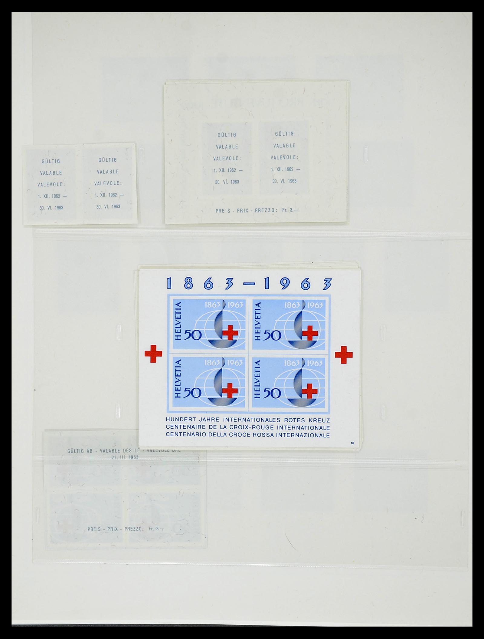 34655 123 - Postzegelverzameling 34655 Zwitserland 1847-1964.