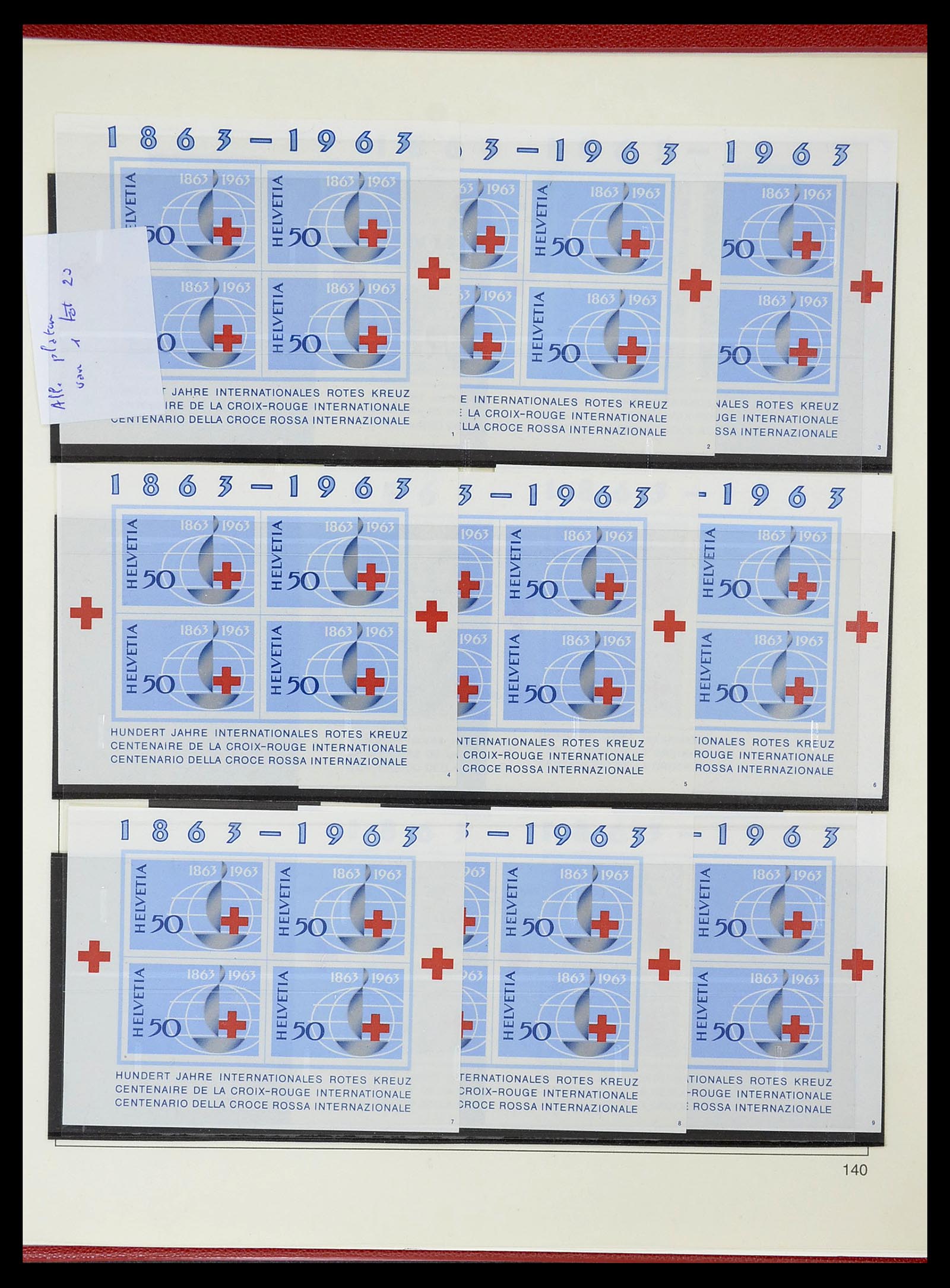 34655 125 - Postzegelverzameling 34655 Zwitserland 1847-1964.