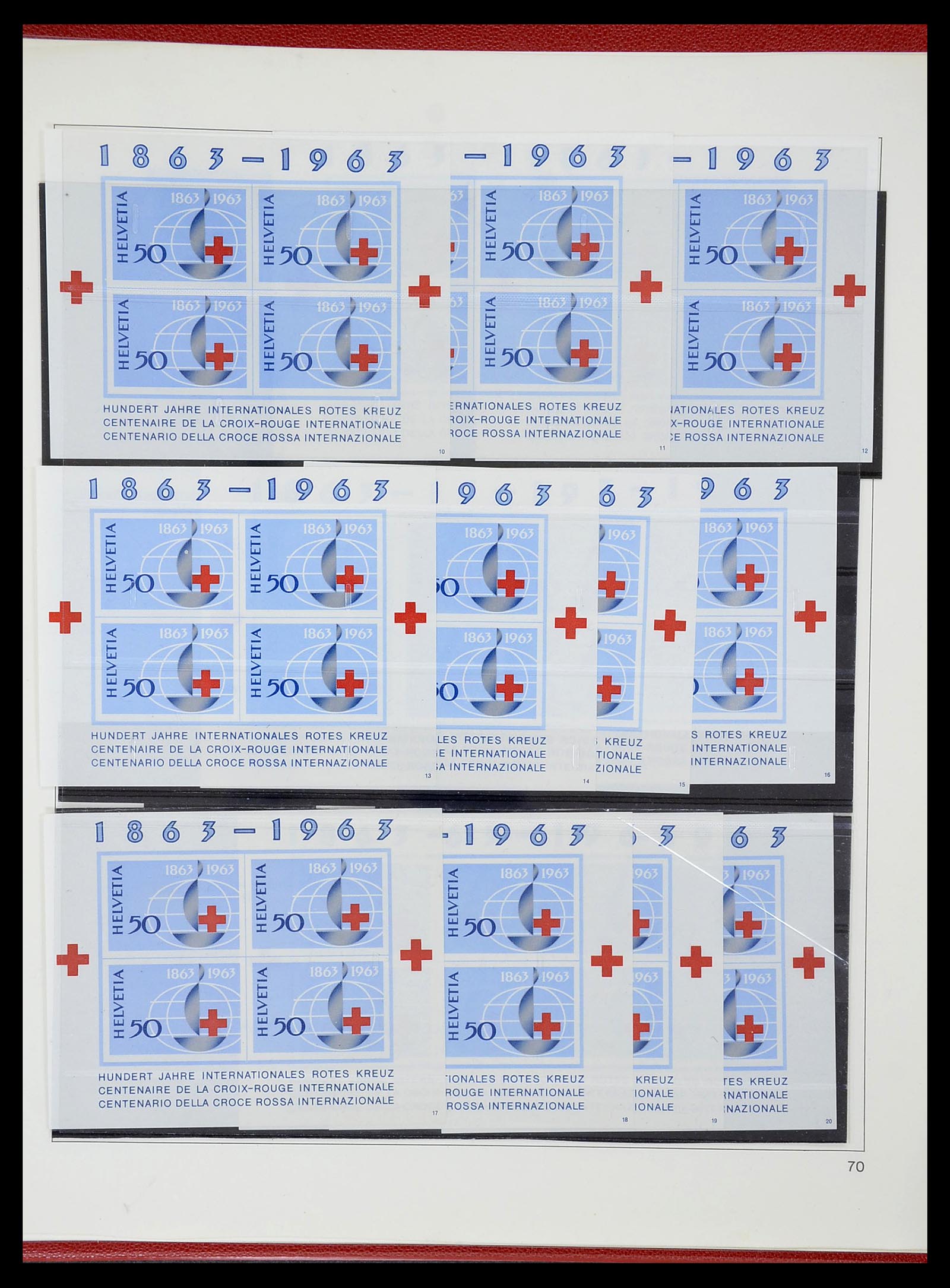 34655 126 - Postzegelverzameling 34655 Zwitserland 1847-1964.