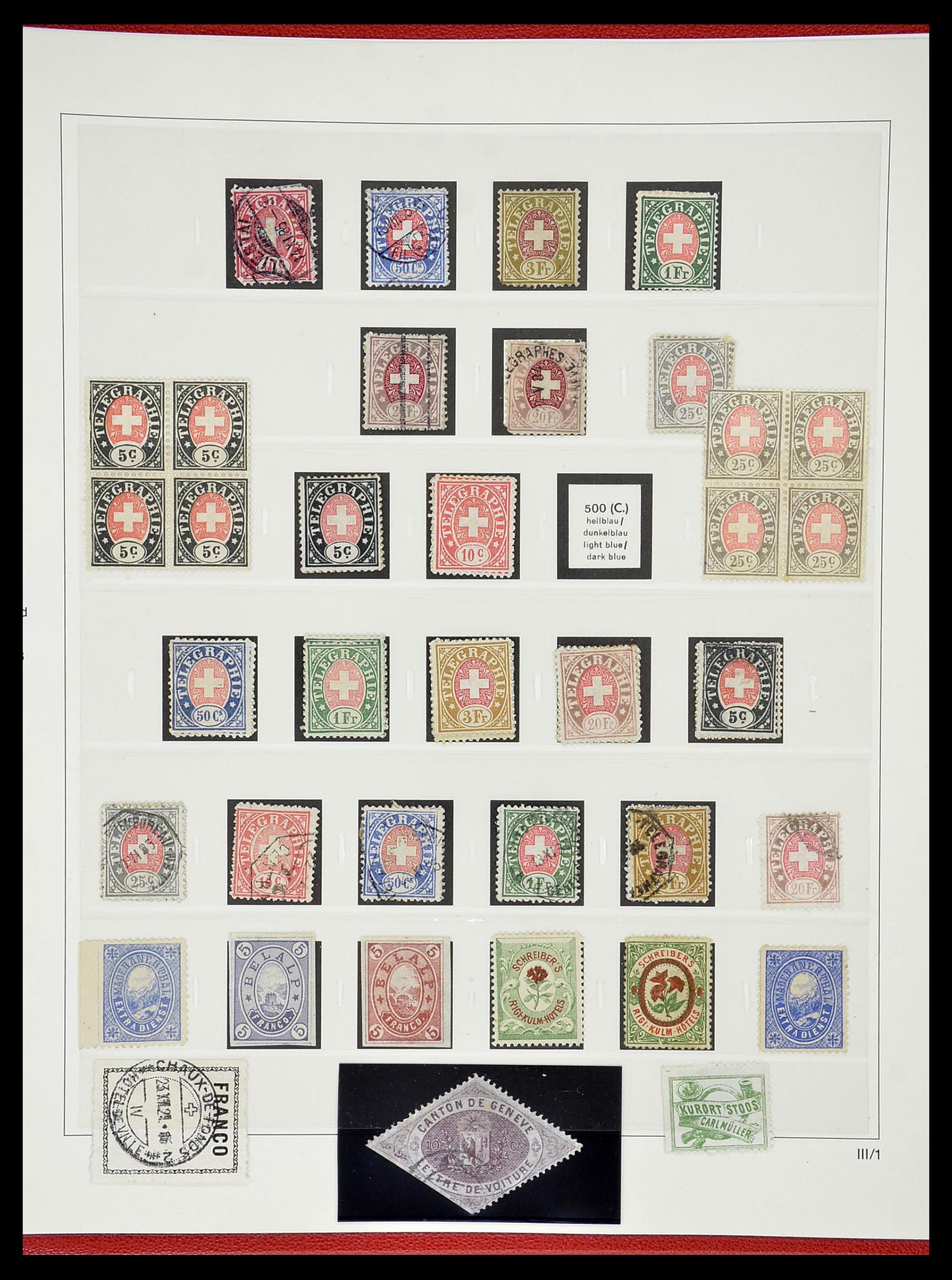 34655 148 - Postzegelverzameling 34655 Zwitserland 1847-1964.